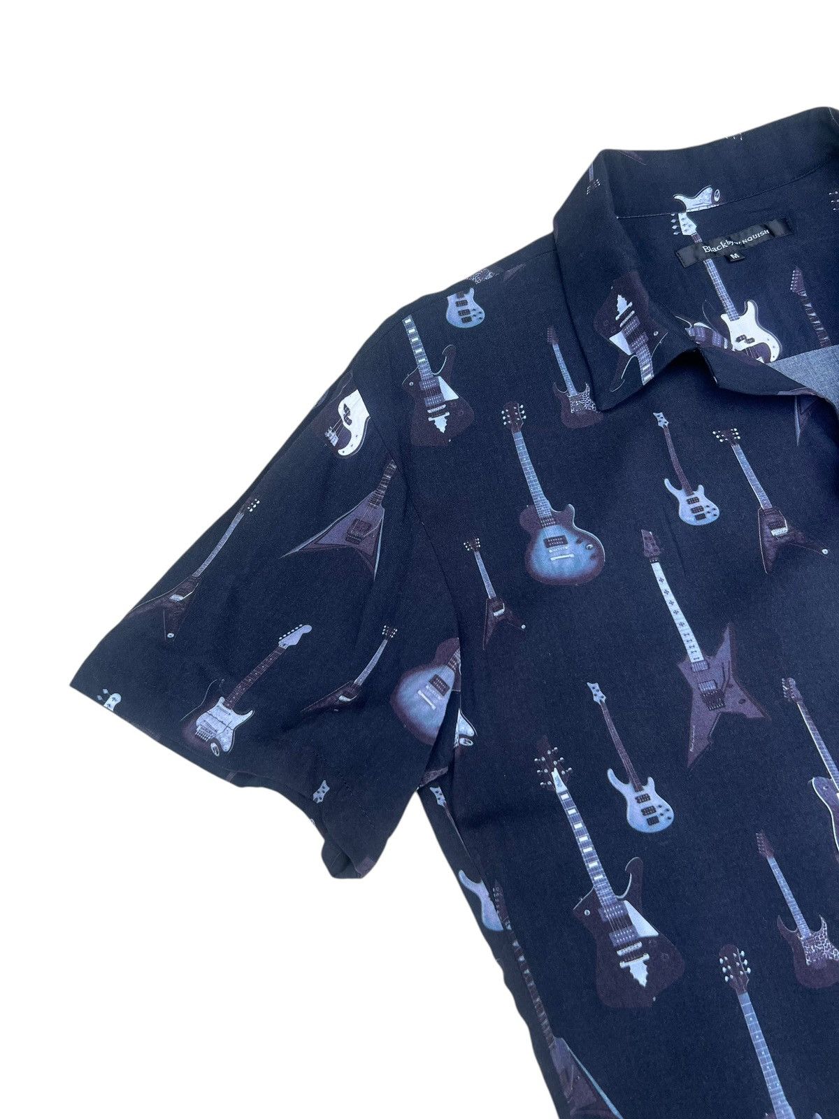 Vanquish Black Vanquish Guitars Collection 100% Rayon Hawaiian Shirt Size US M / EU 48-50 / 2 - 5 Thumbnail