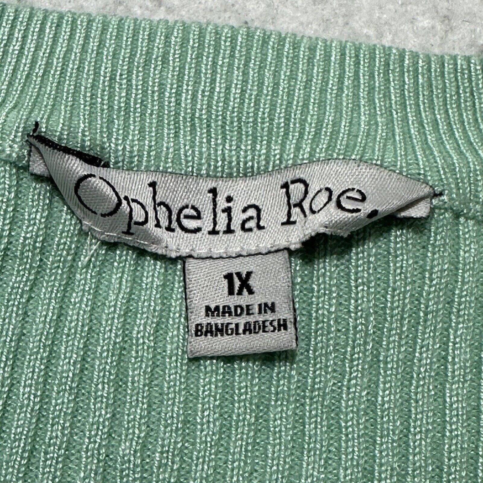 Other Ophelia Roe 1X Scoop Neck Ribbed Stretch Pullover Sweater Size XL / US 12-14 / IT 48-50 - 3 Thumbnail