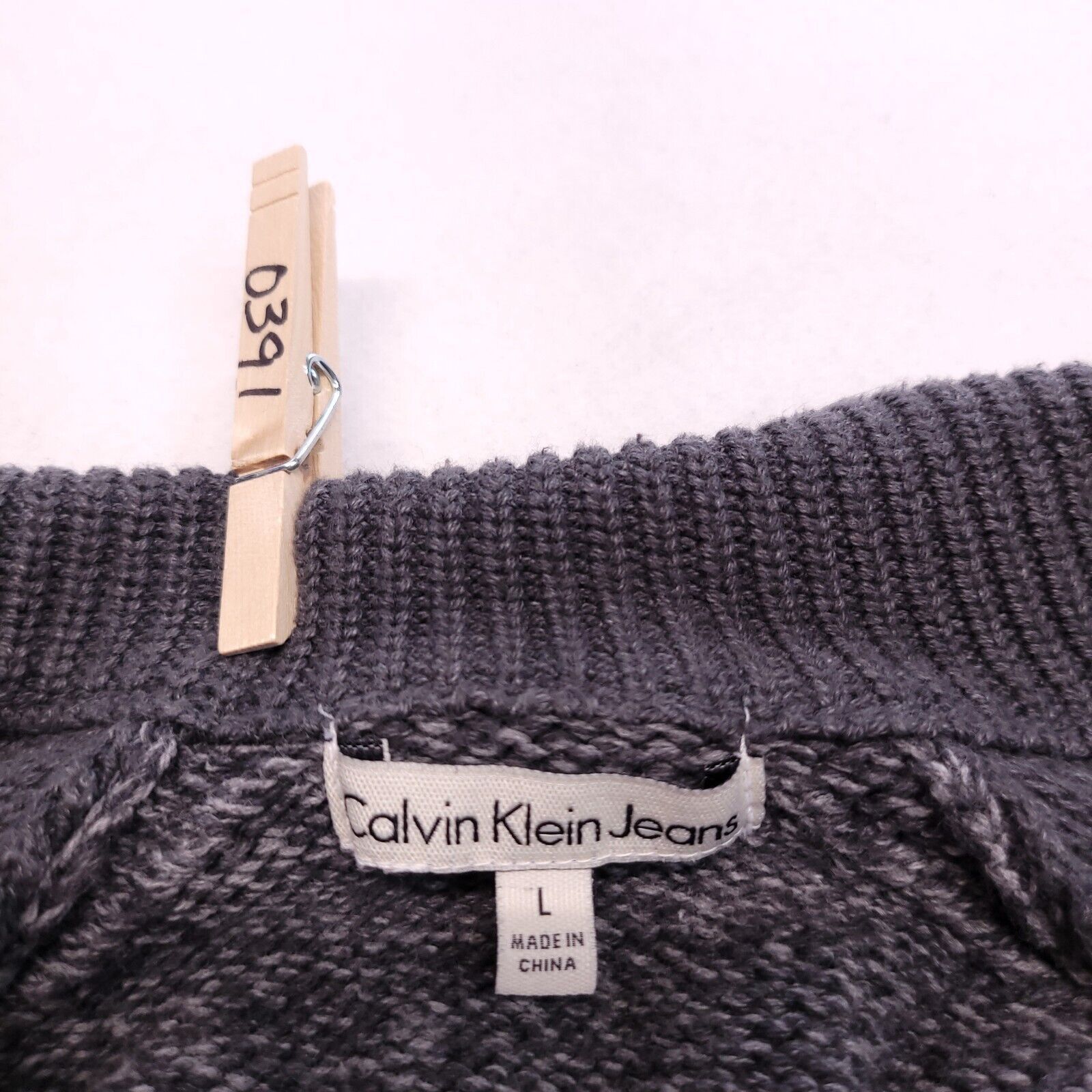 Calvin Klein Calvin Klein Jeans Zip Up Pullover Jacket Womens Size L Gray Size L / US 10 / IT 46 - 3 Thumbnail