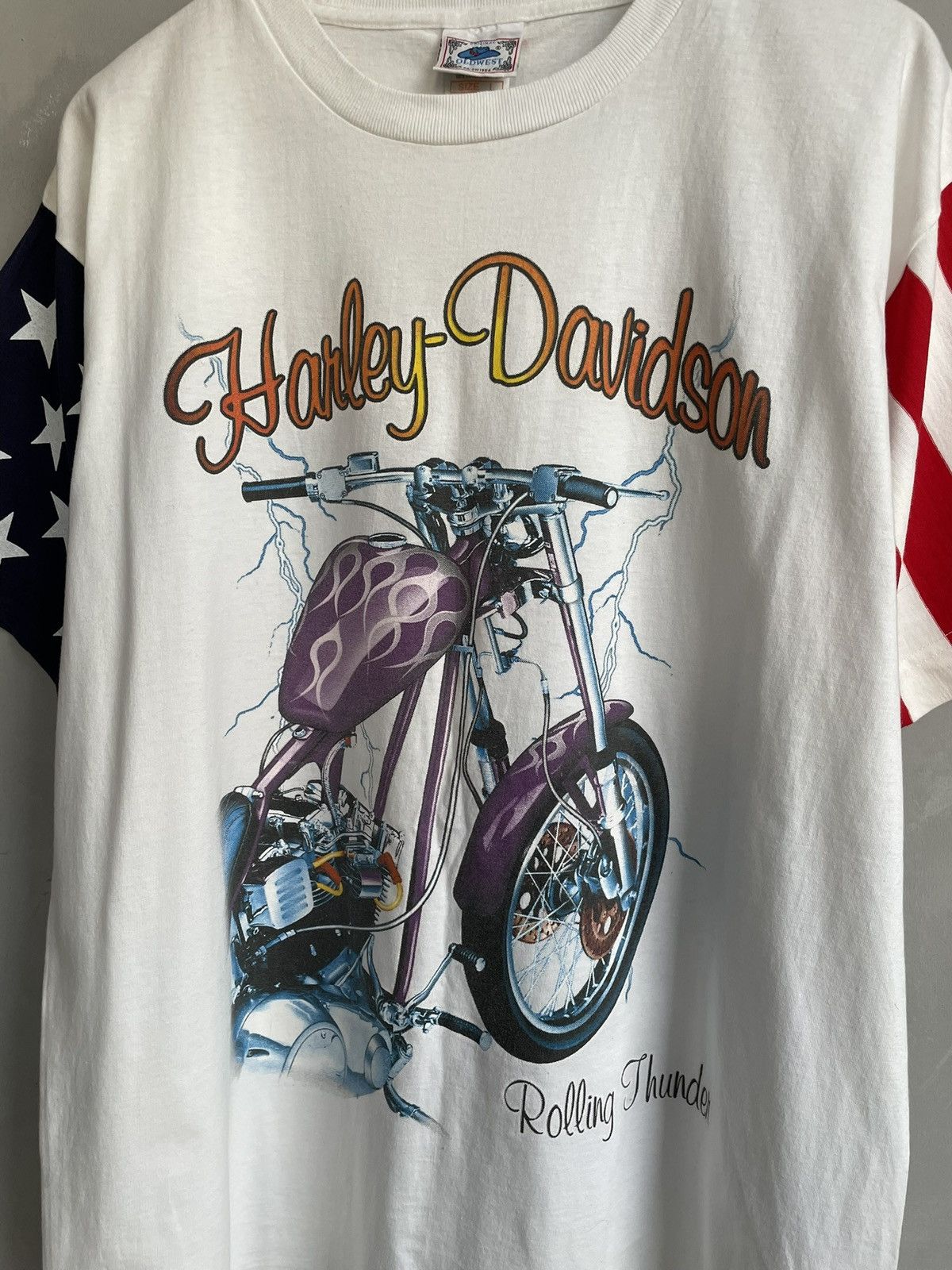 Harley Davidson Rare 3d emblem style harley davidson jersey y2k flames eagle Size US L / EU 52-54 / 3 - 2 Thumbnail
