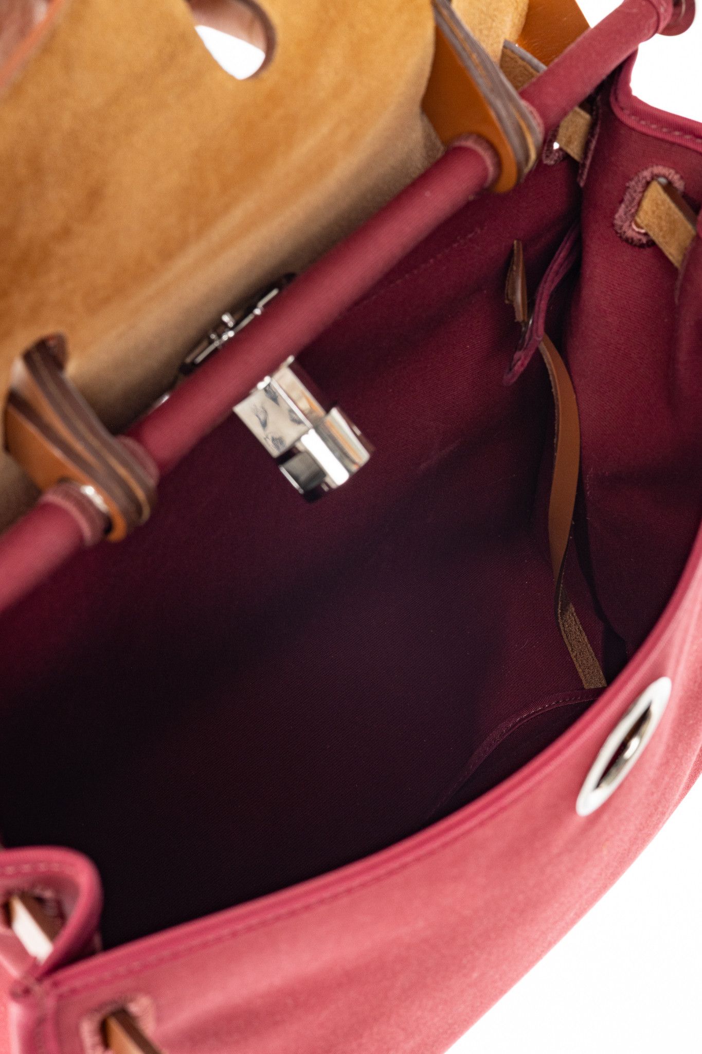Hermes Hermes Herbag 31 Red Toile & Vache Hunter Satchel Size ONE SIZE - 14 Thumbnail
