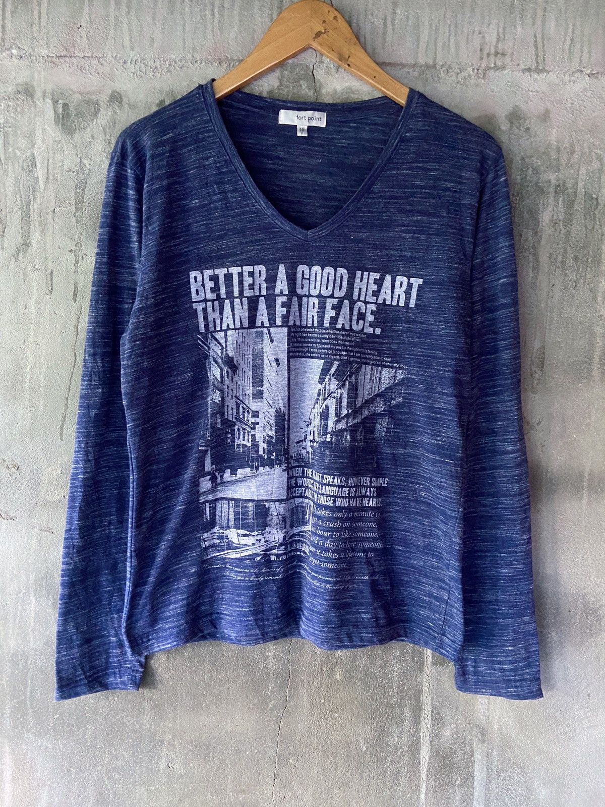 Japanese Brand BETTER A GOOD HEART THAN A FAIR FACE LONG SLEEVE Size US M / EU 48-50 / 2 - 1 Thumbnail