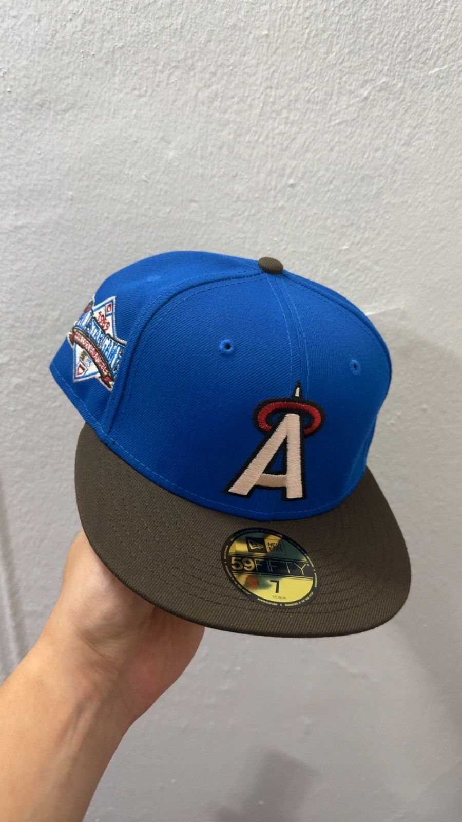 New Era New Era 59fifty Blue Anaheim Angels fitted hat size 7 Size ONE SIZE - 1 Thumbnail