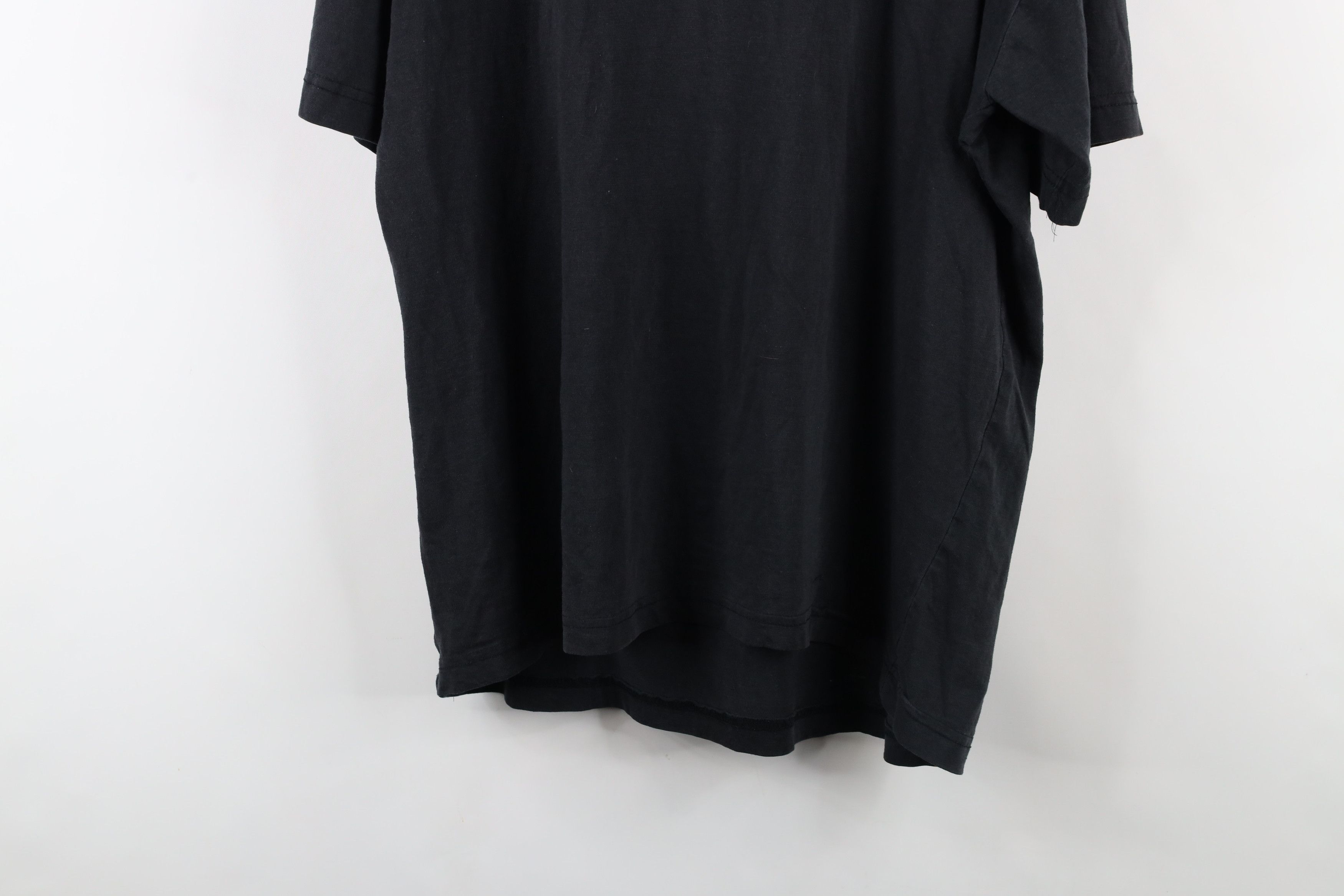 Vintage Vintage 90s Streetwear Blank Thin Short Sleeve T-Shirt Black Size US XL / EU 56 / 4 - 14 Thumbnail