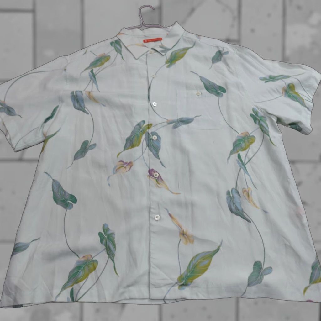 Tori Richard Tori Richard Shirt 2XL Blue Floral Silk Blend Button-Up Short Sleeve Hawaiian USA Mens Size US XXL / EU 58 / 5 - 1 Thumbnail