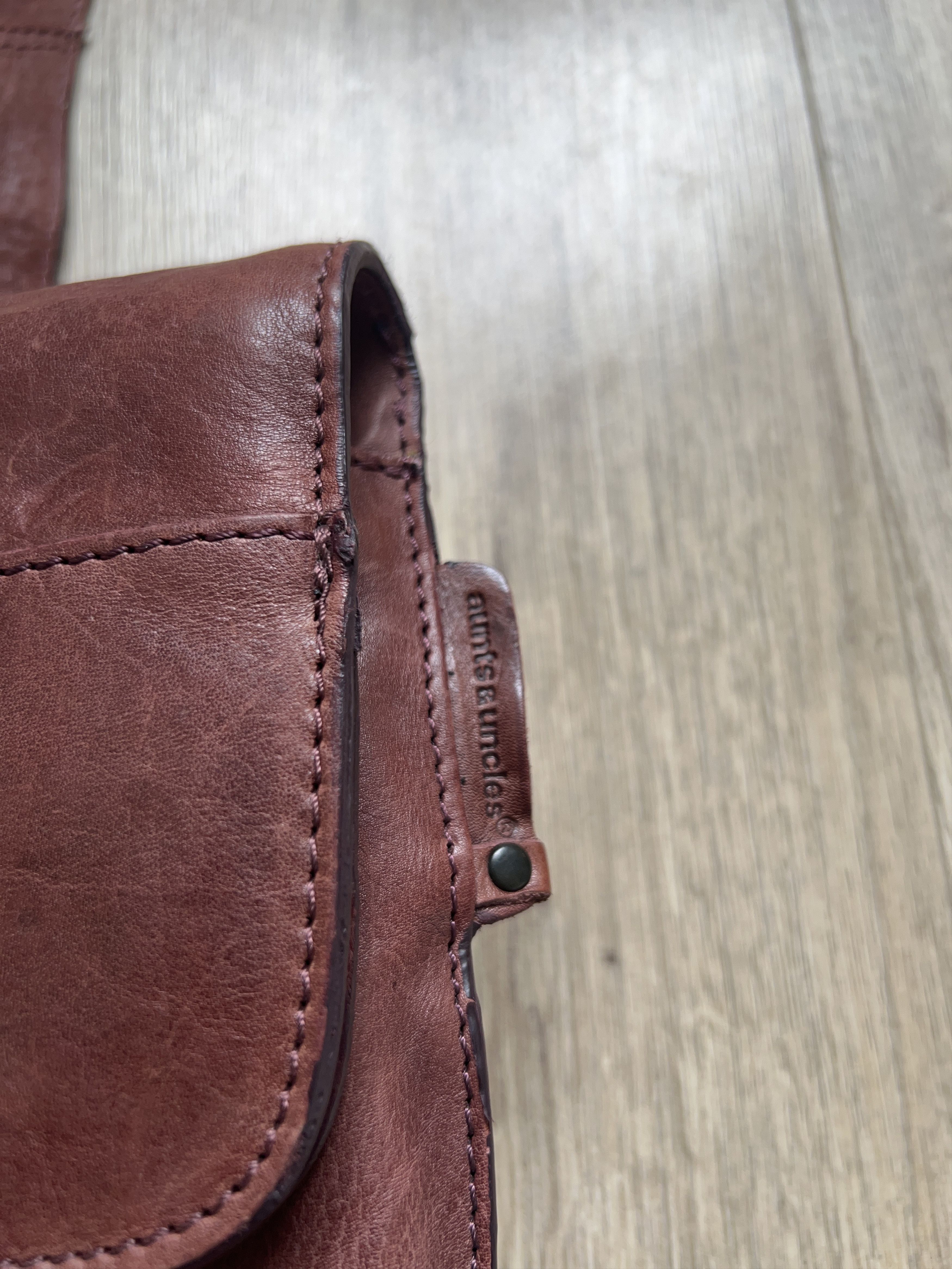Genuine Leather Aunts&Uncles Mrs. Mince Pie Backpack Leather Bag Shoulder Size ONE SIZE - 4 Thumbnail