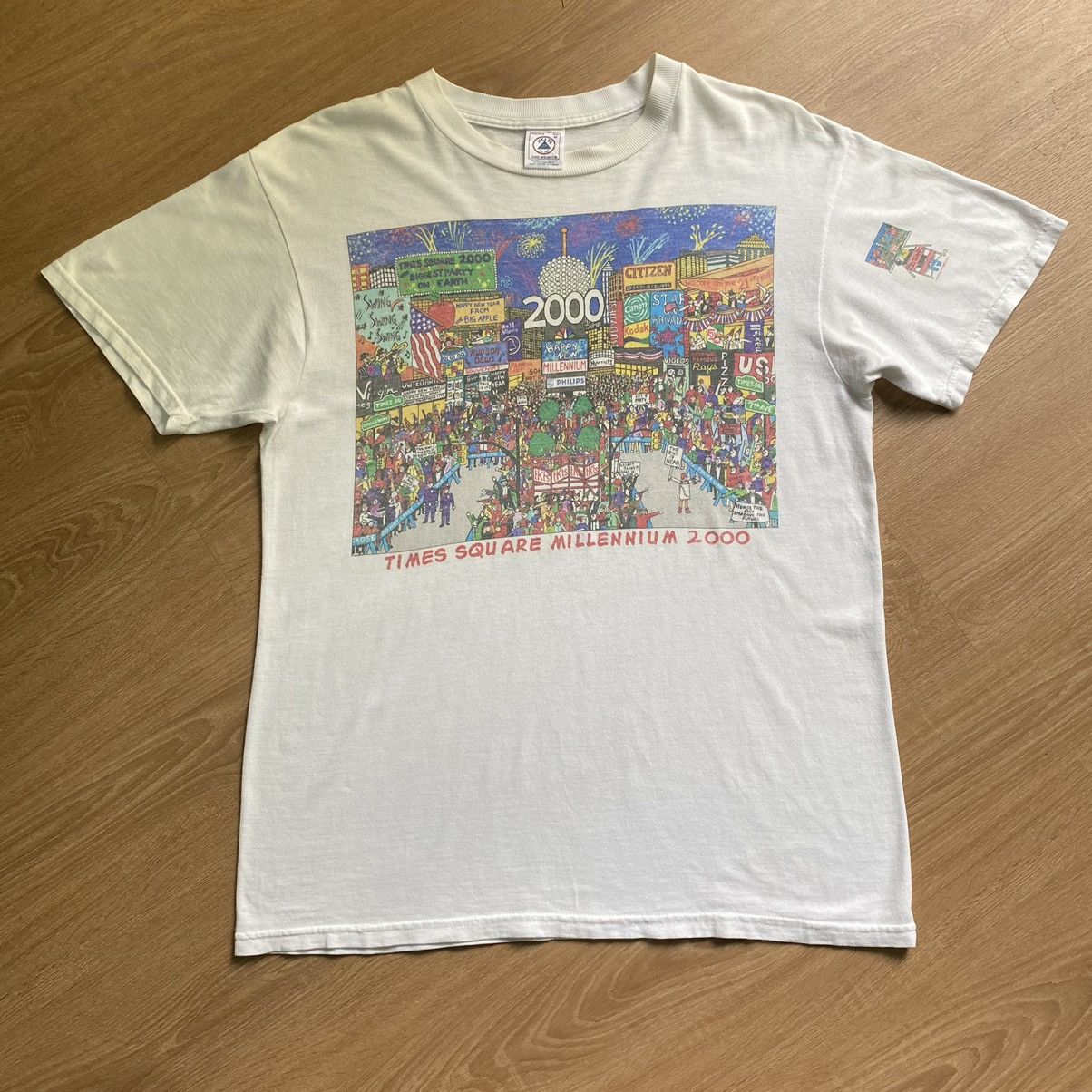 Vintage RARE! Vintage 90’s New York Time Square Size US M / EU 48-50 / 2 - 1 Thumbnail