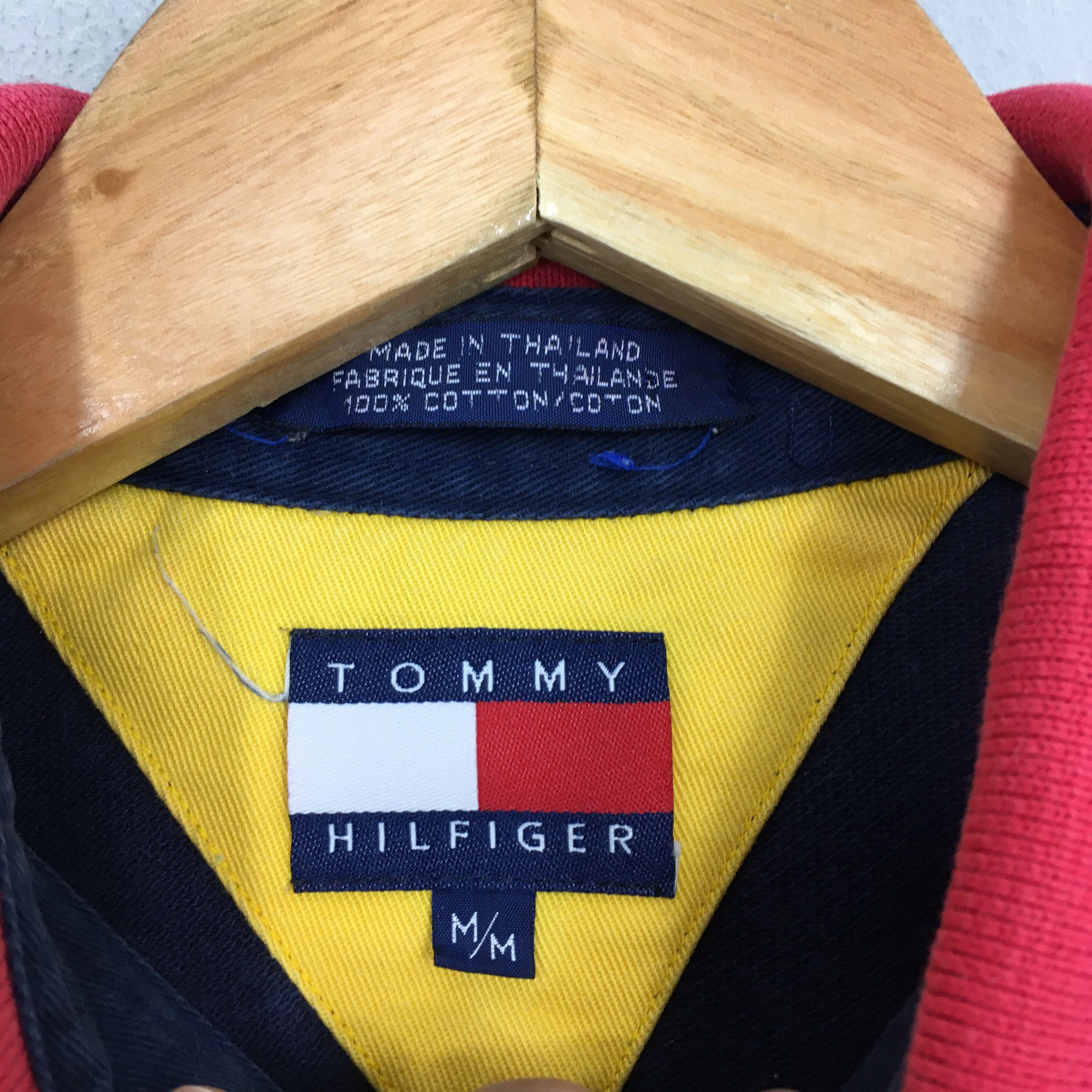Tommy Hilfiger × Vintage Vintage 90's Tommy Hilfiger Sailing Gear Polo Shirt Medium Size US M / EU 48-50 / 2 - 6 Thumbnail