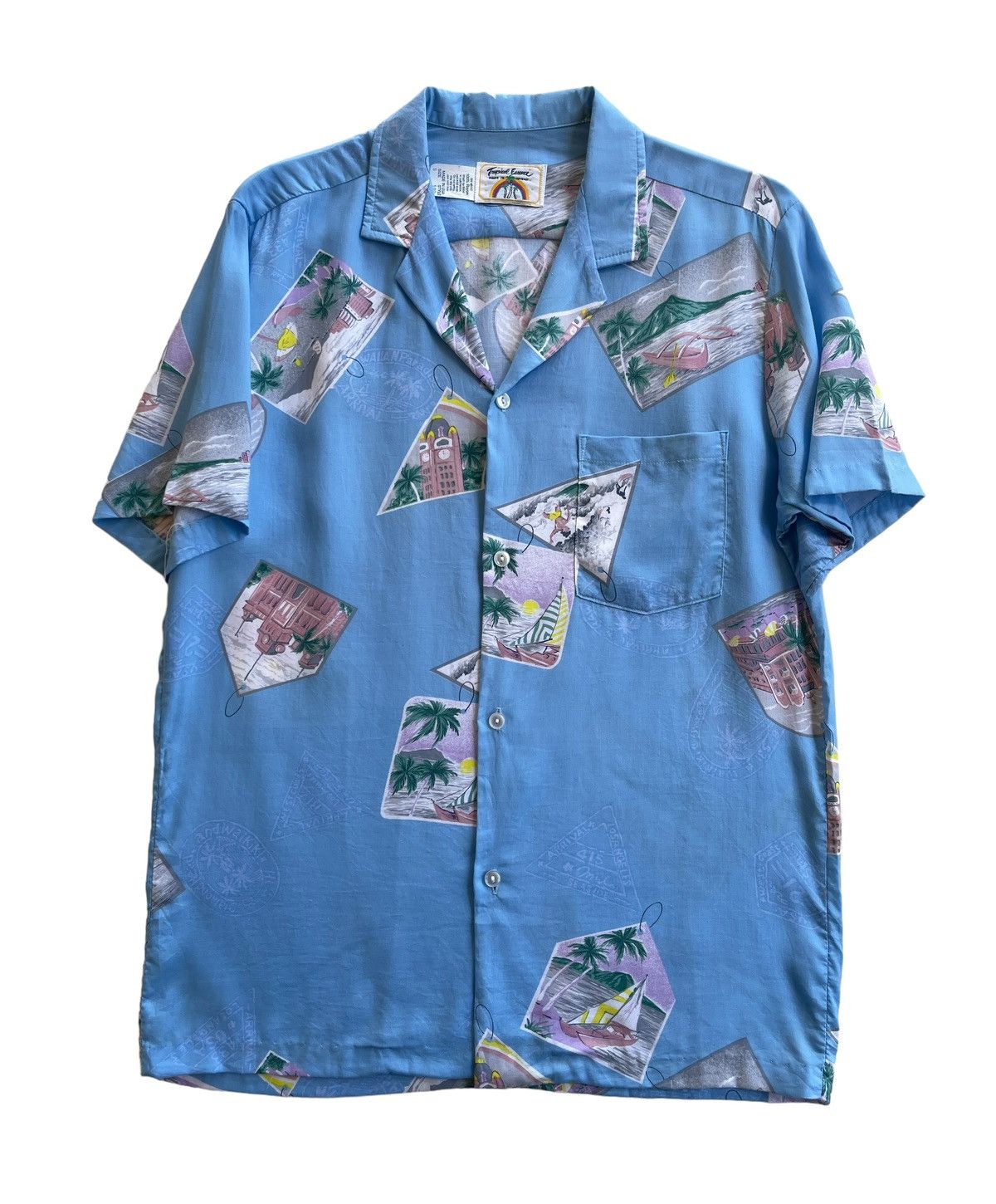 Vintage Vintage Tropical Essence Hawaiian Rayon Shirt USA Size US S / EU 44-46 / 1 - 1 Thumbnail