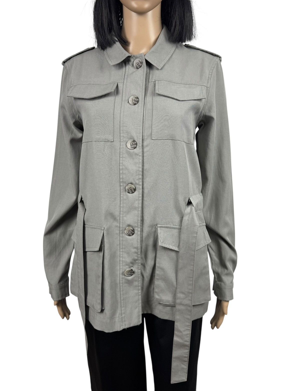 Threads 4 Thought Thought Field Belted Jacket Button Up Tencel Cotton size 38 Size M / US 6-8 / IT 42-44 - 4 Thumbnail