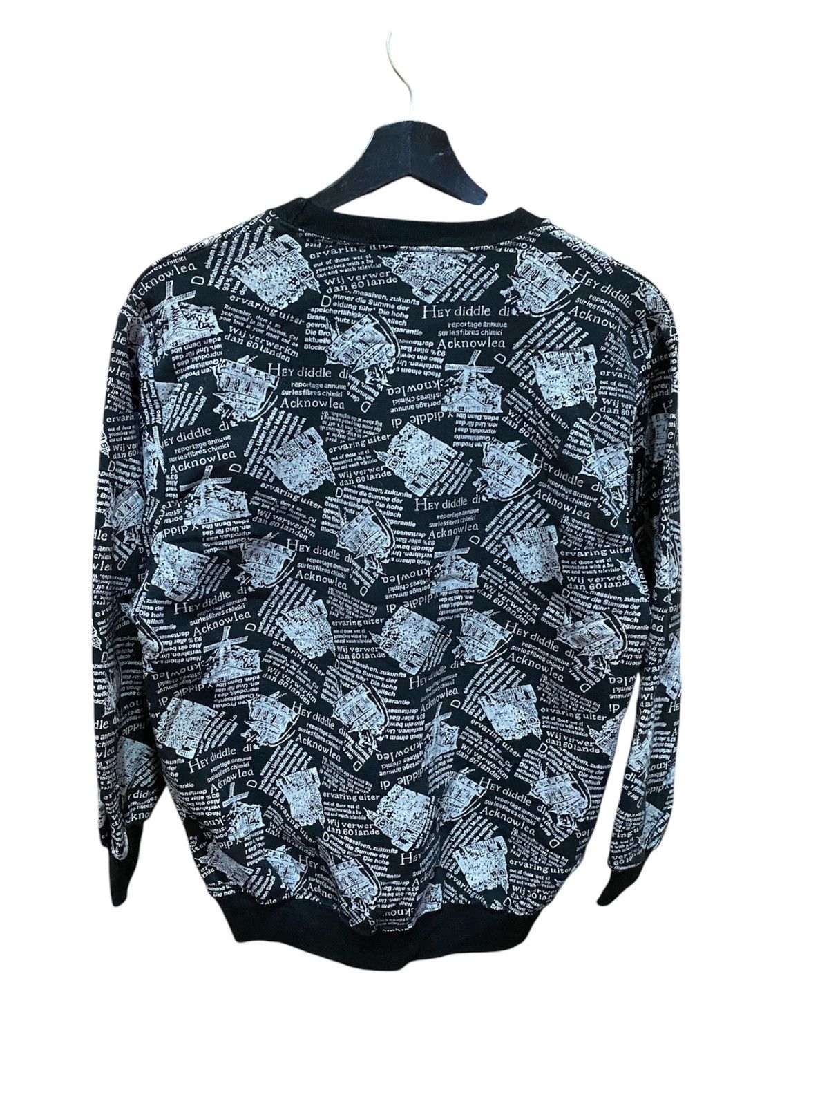 Vintage VINTAGE YOUNG MEN NEWSPAPER SWEATSHIRT Size US M / EU 48-50 / 2 - 2 Thumbnail