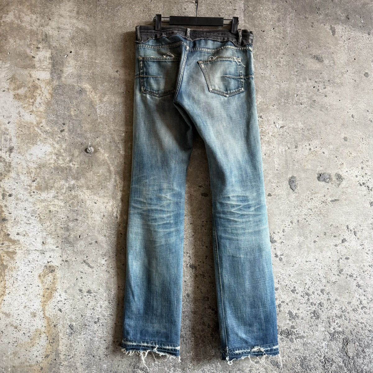Dior Dior Homme THRASHED AW06 Cummerbund Denim By Hedi Slimane Size US 31 - 2 Thumbnail