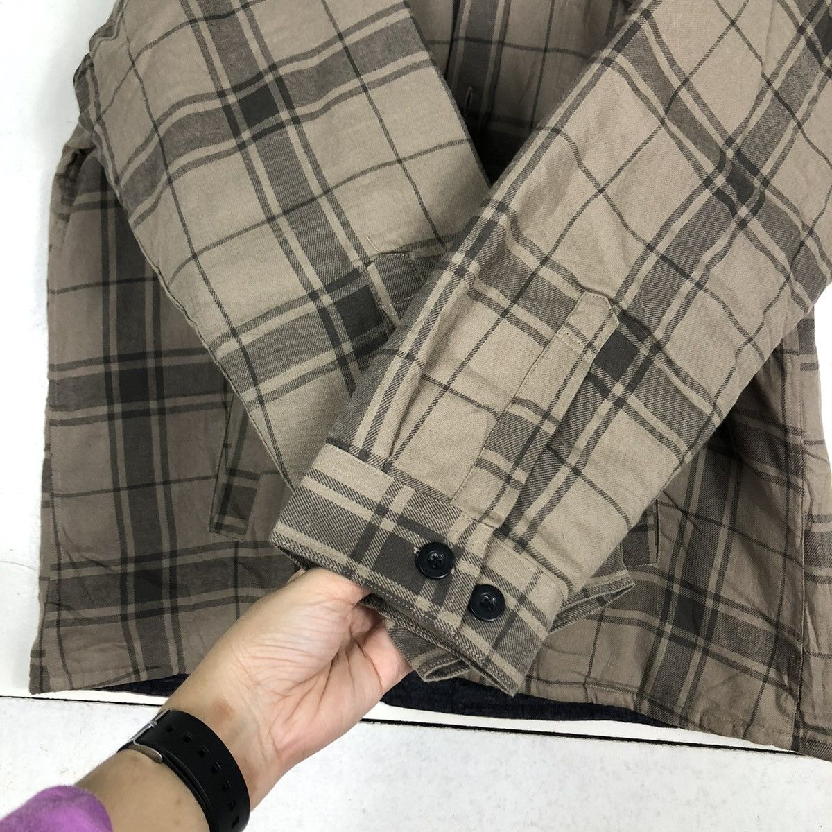 Flannel 🔥VINTAGE FLANNEL SHIRT JACKET WORK MAC BOGARD TARTAN DESIGN Size US L / EU 52-54 / 3 - 15 Thumbnail