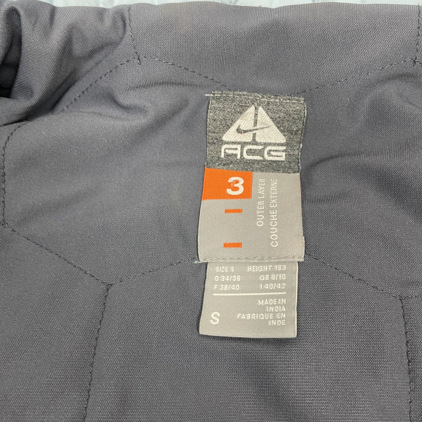 Nike × Nike ACG × Vintage Nike ACG Men's Blue Hooded Full Zip Triclimate Jacket Small Size US S / EU 44-46 / 1 - 13 Thumbnail