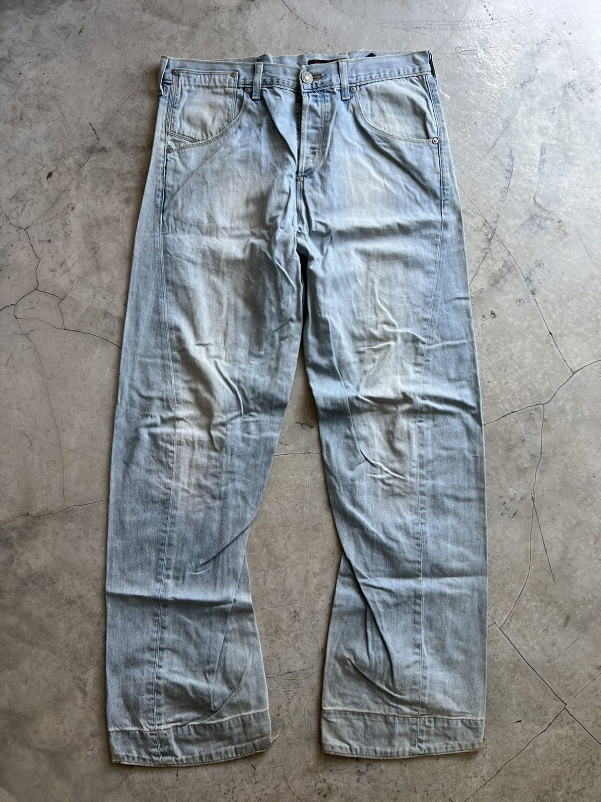 Levi's Levis Engineered Jeans Buckle Back Tag W34 Actual 36x34.5 Size US 34 / EU 50 - 1 Thumbnail