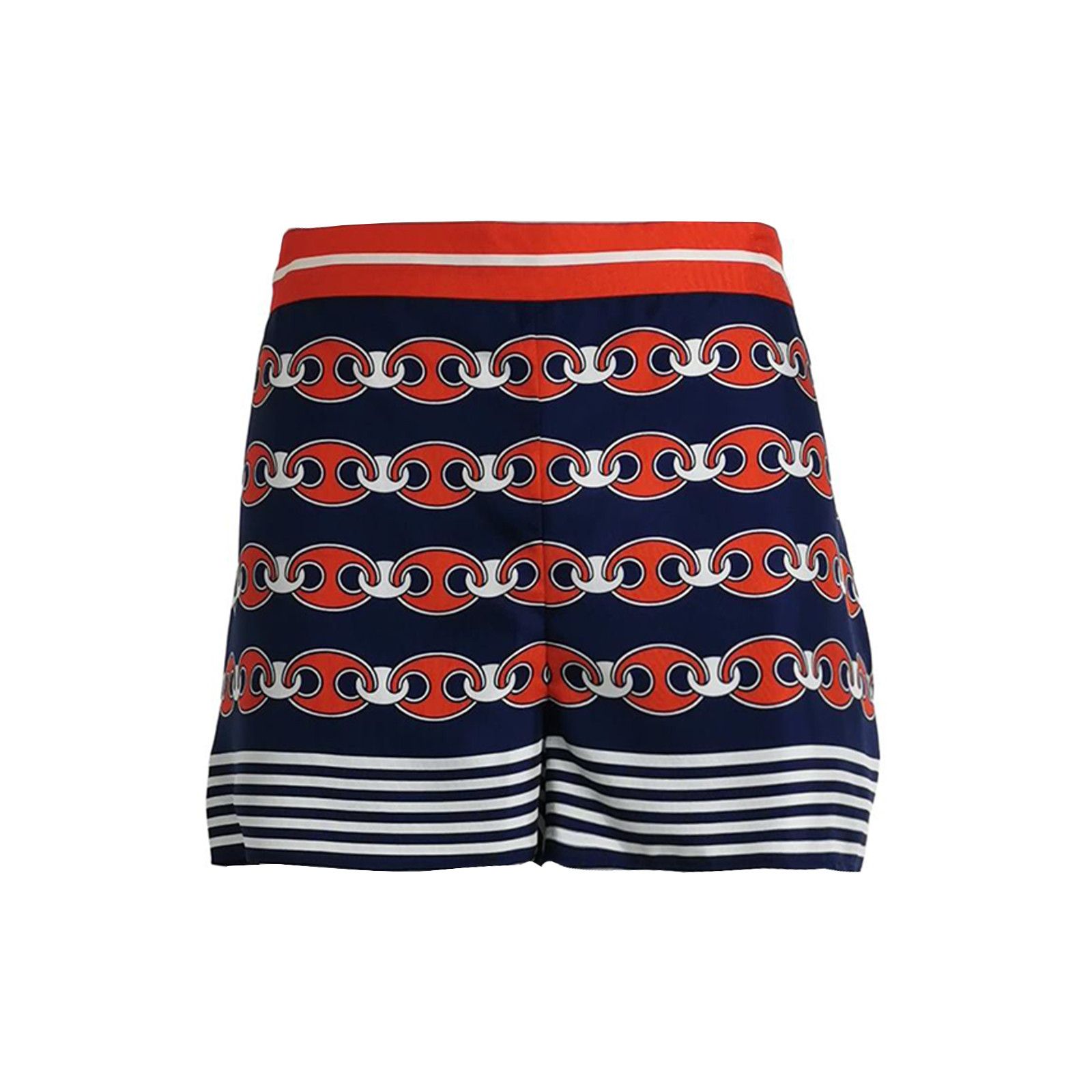 Gucci Gucci Chain Print Silk Shorts Size 28 Size US 28 / EU 44 - 1 Thumbnail