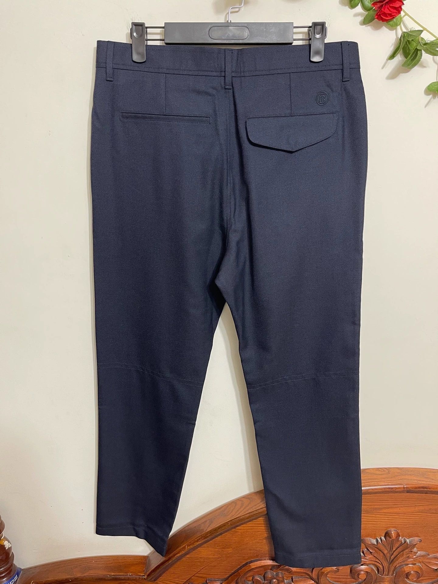 Burberry Blue Casual Pants Size 32 Size US 26 / EU 42 - 2 Thumbnail
