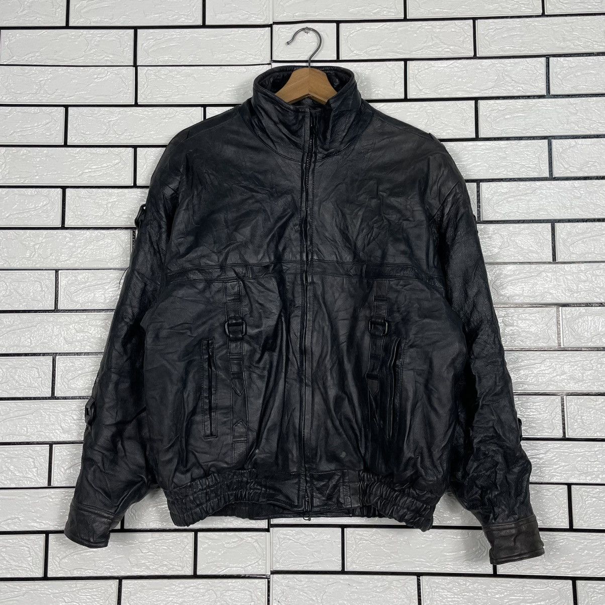 Other Wondorin Black Leather Jacket Size US M / EU 48-50 / 2 - 1 Thumbnail