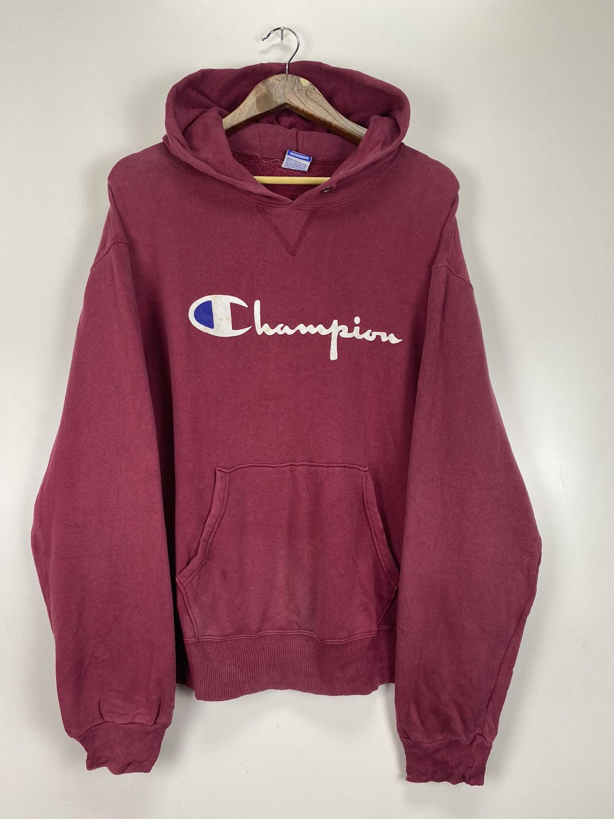 Champion × Vintage Vintage Champion big logo hoodies Size US L / EU 52-54 / 3 - 6 Thumbnail