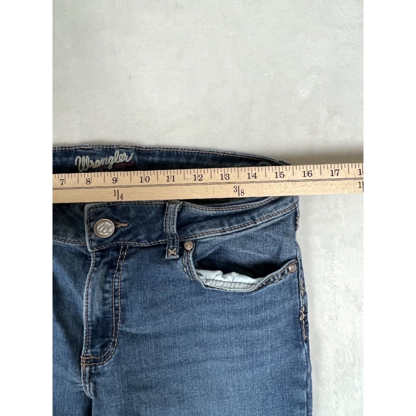 Wrangler Wrangler Jeans Bootcut Denim Blue Women 11X30 30 Waist 5-Pocket Cowboy Western Rodeo Wrangler Retro Size 32" / US 10 / IT 46 - 3 Thumbnail