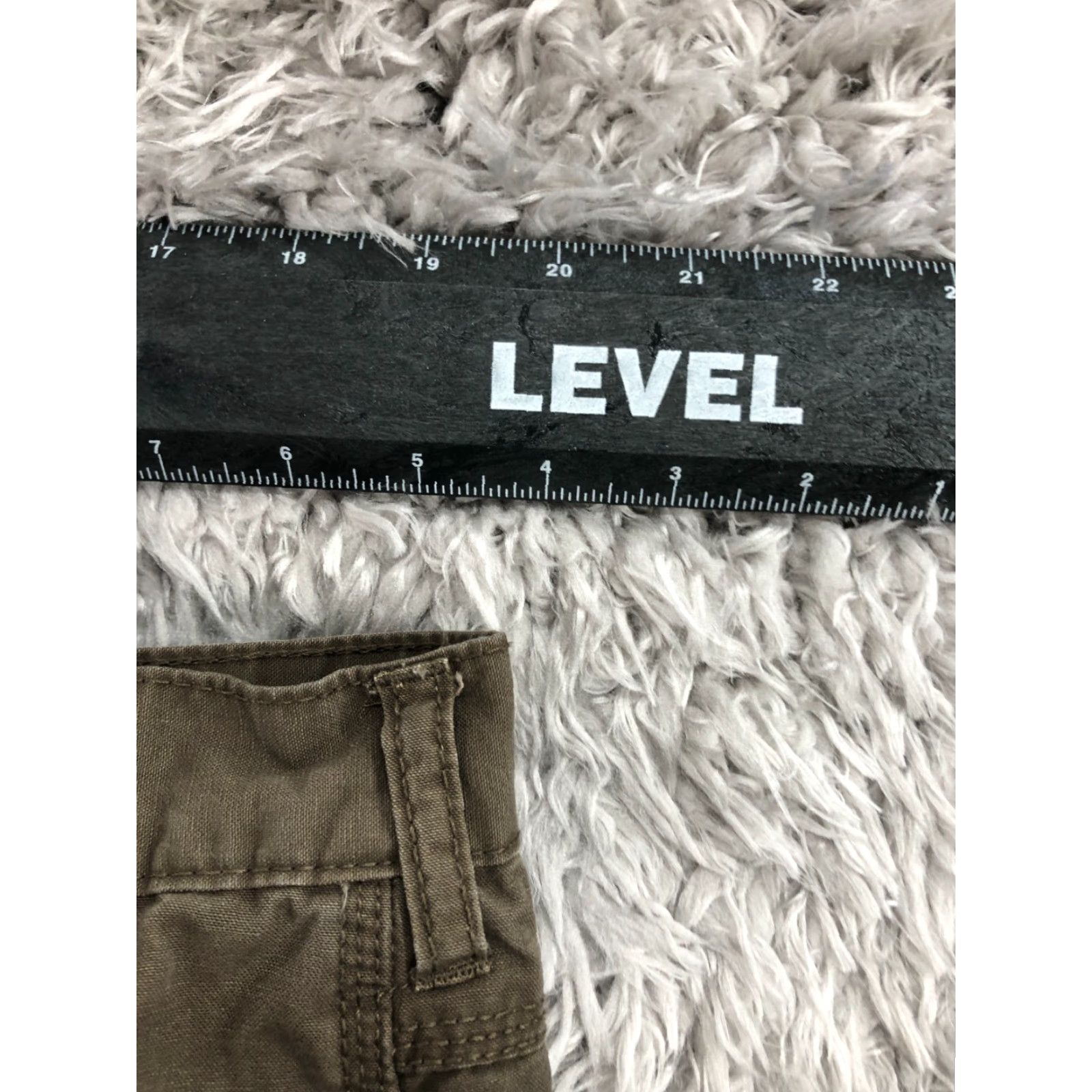Vintage Canyon Creek Jeans Men Regular 40x30 Brown Beige Lined Fleece 5-Pocket Zip Belt Loops Canvas Cotton Blend Style Straight Vintage No Size US 40 / EU 56 - 2 Thumbnail