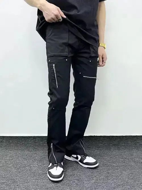VIBE utility tactical zipper flared pants Size US 30 / EU 46 - 1 Thumbnail