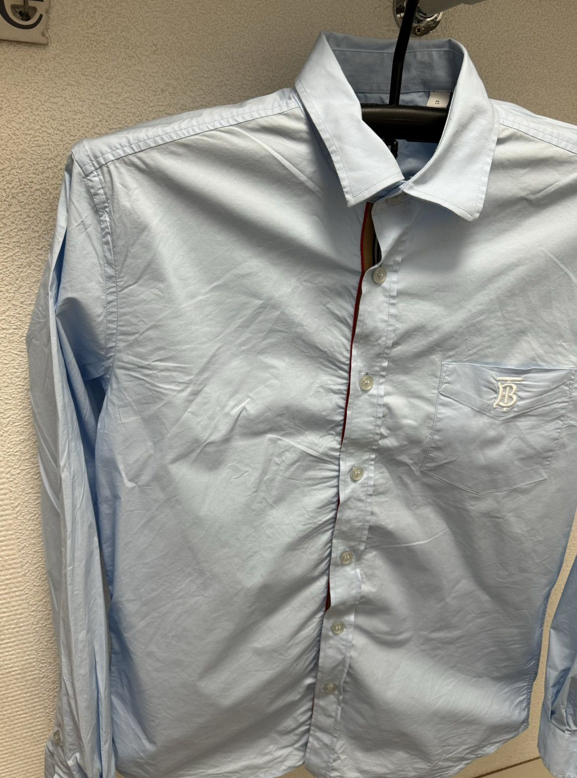 Burberry Burberry London England blue shirt longsleeve monogram Xl Size US XL / EU 56 / 4 - 3 Thumbnail
