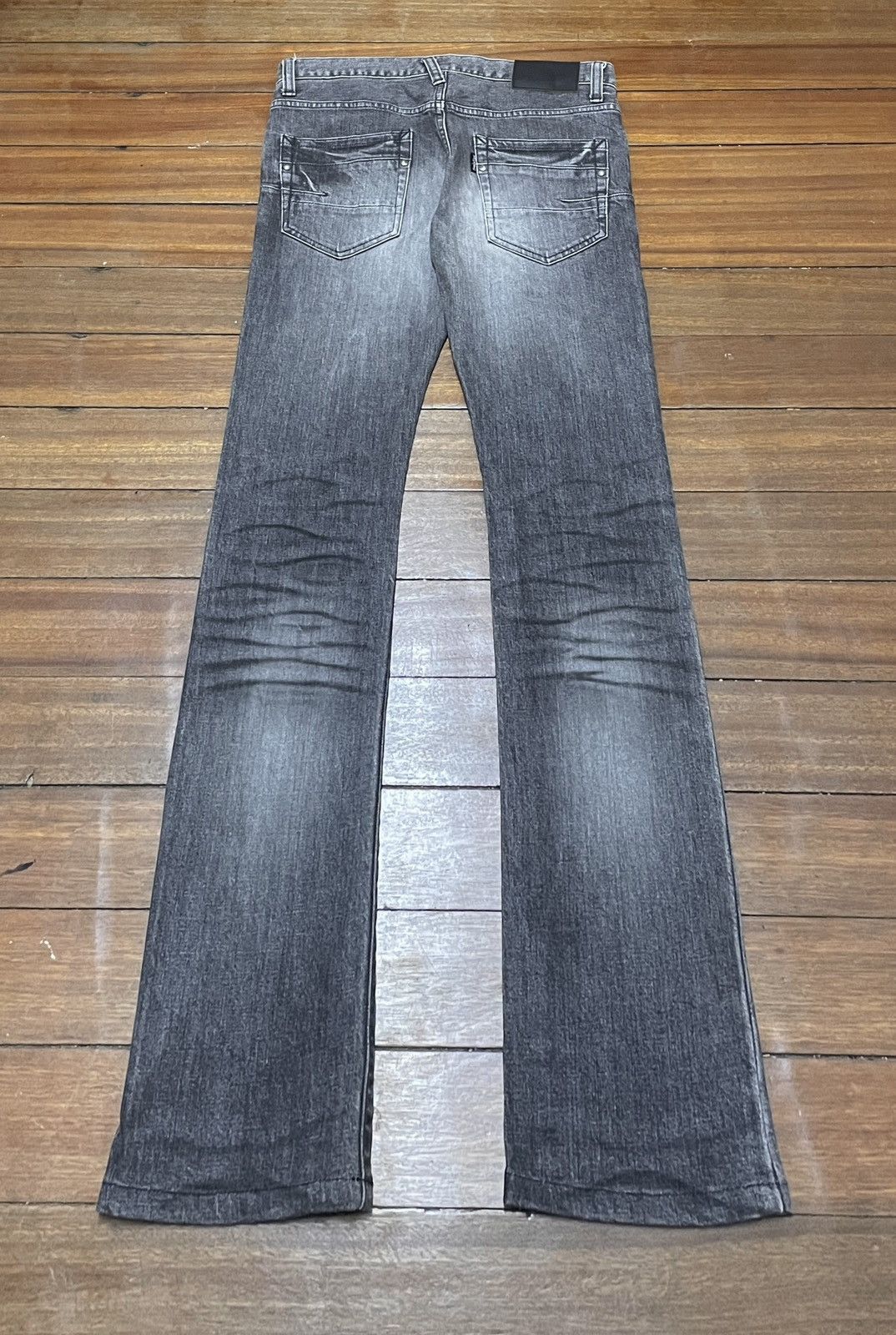 If Six Was Nine Rare Vintage Japanese Brand Tornado Mart Flared Jeans 1990s Size US 33 - 2 Thumbnail
