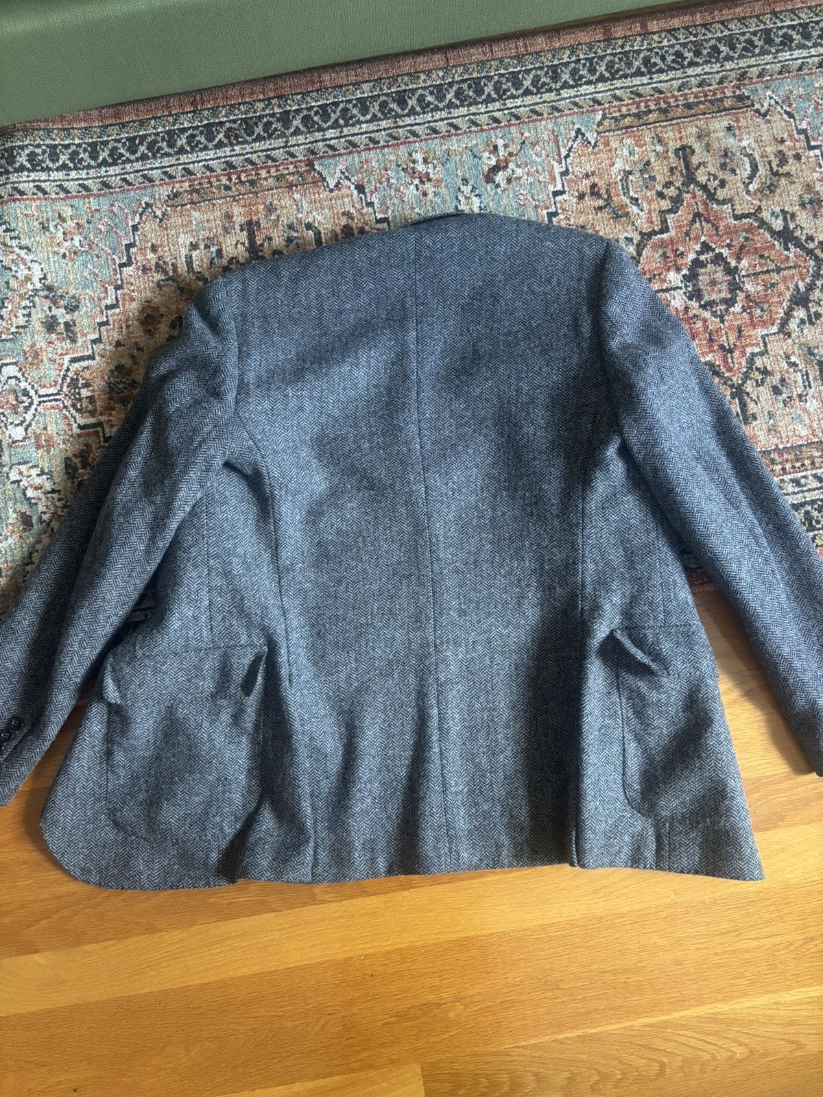 J.Crew Ludlow Blazer British Moon Herringbone Wool Cotton Size 36R - 2 Thumbnail