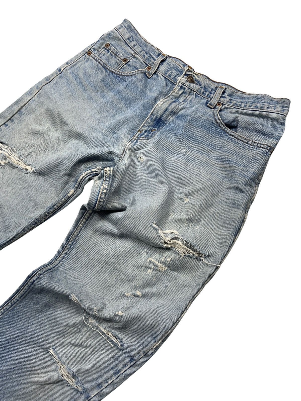 Levi's × Vintage Vintage Levi’s 503 Distressed Jeans 34x34 Size US 34 / EU 50 - 5 Thumbnail