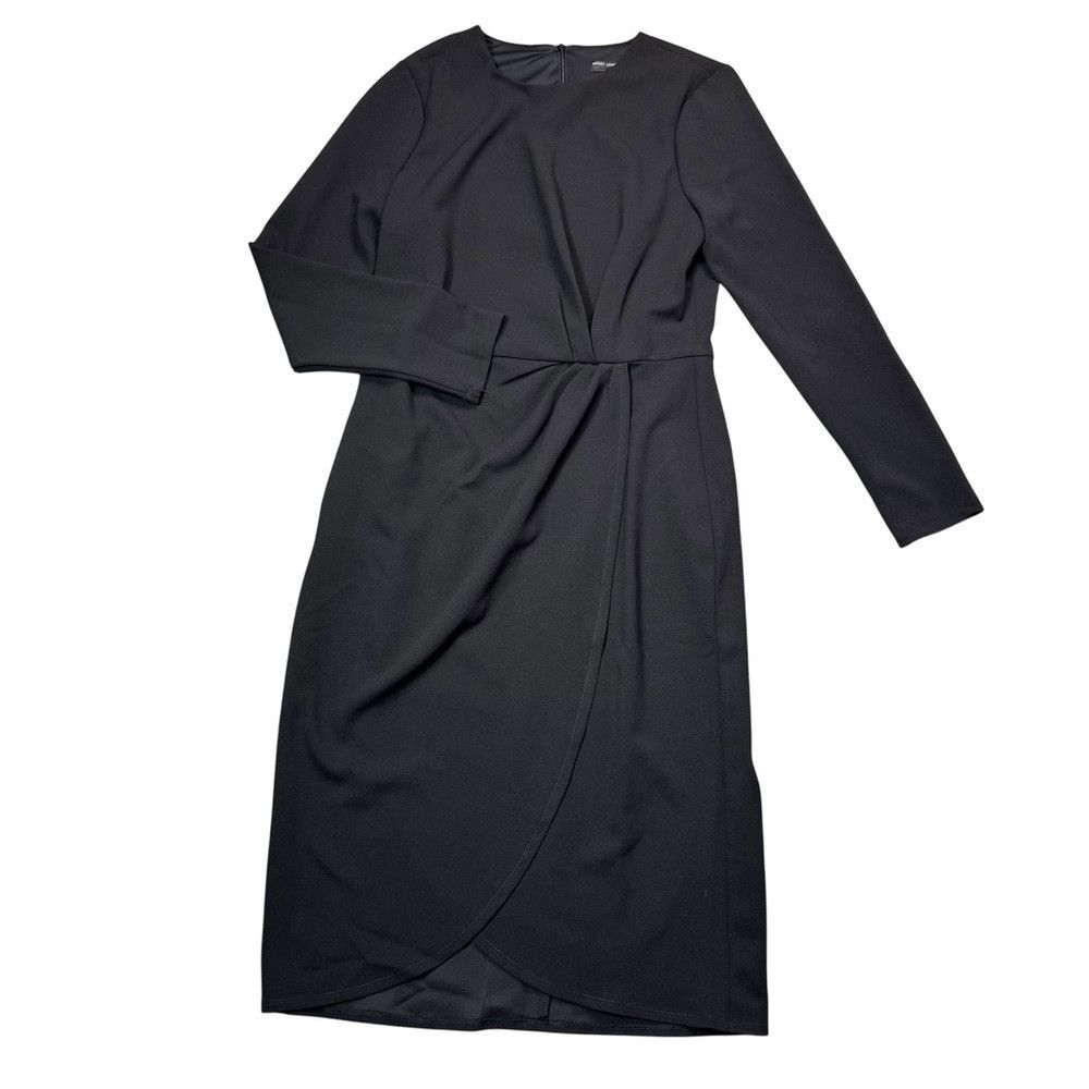 MAGGY LONDON NWT New Maggy London Long Sleeve Tulip Black Dress Size 10 Size L / US 10 / IT 46 - 2 Thumbnail