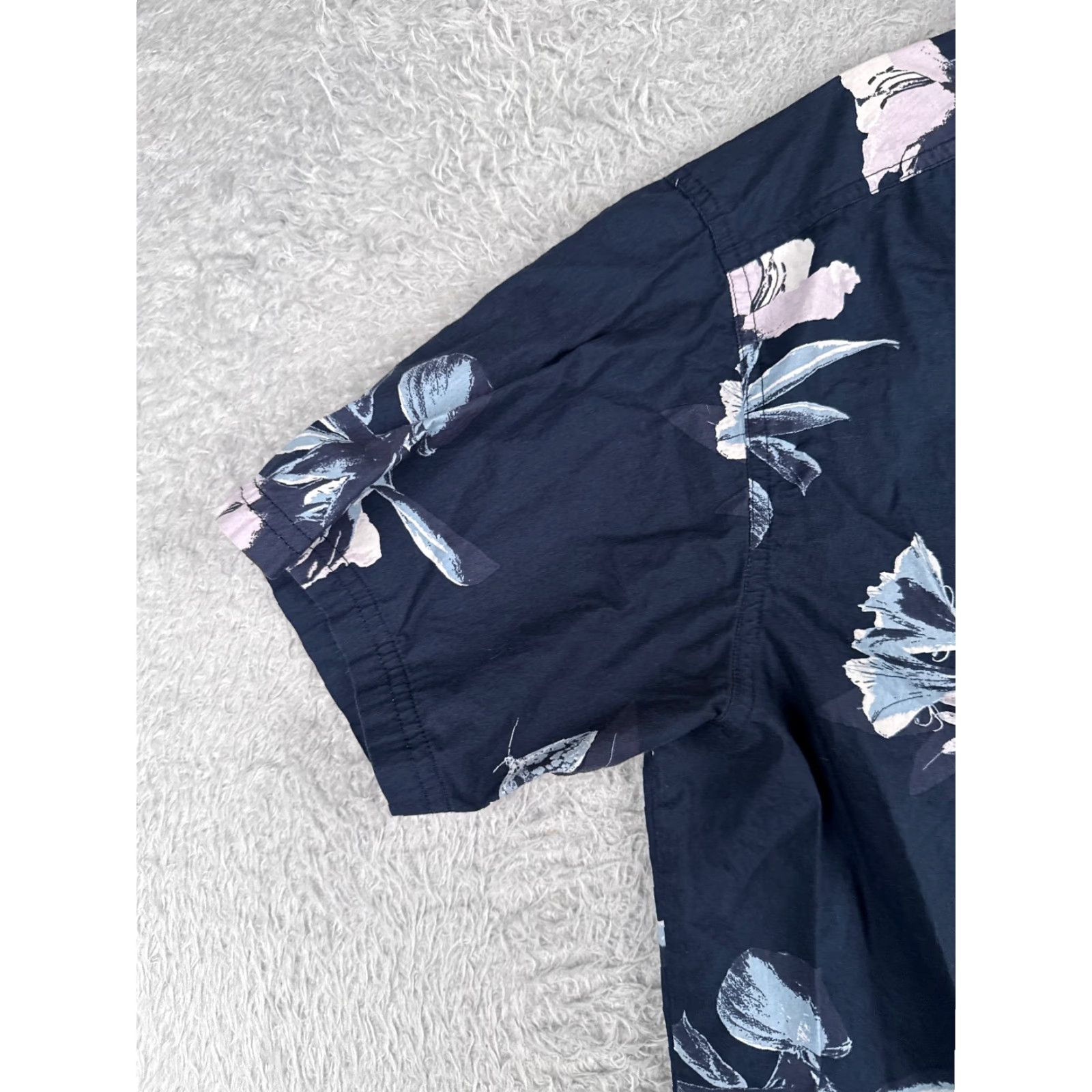 Sunflower Columbia Shirt Men Medium Blue Floral Sunflower Button Up 100% Cotton Pocket (Regular, Short Sleeve) Size US M / EU 48-50 / 2 - 3 Thumbnail