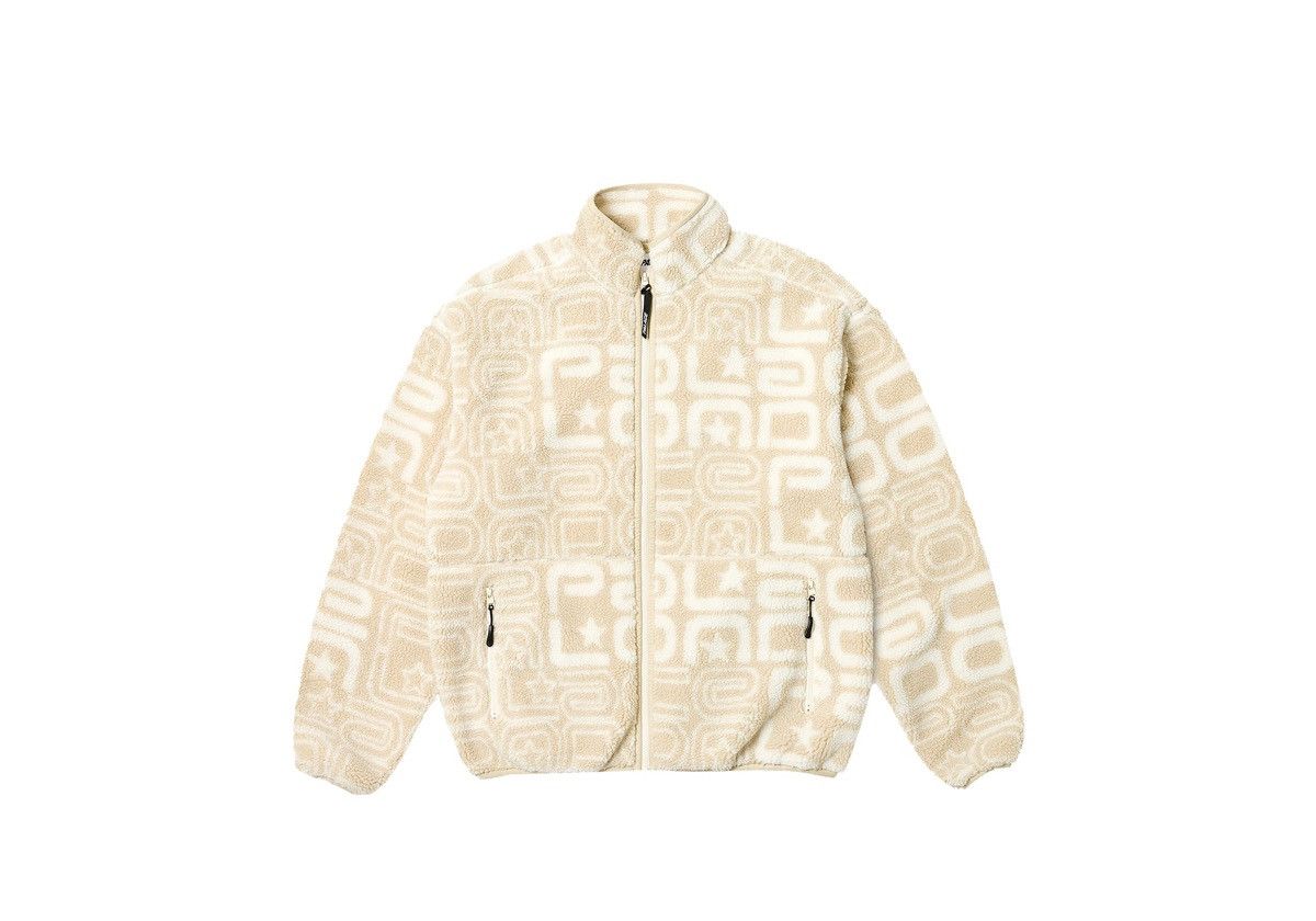Palace Palace Joyrex Jacquard Fleece Full Zip Jacket Stone Size XL Size US XL / EU 56 / 4 - 1 Thumbnail