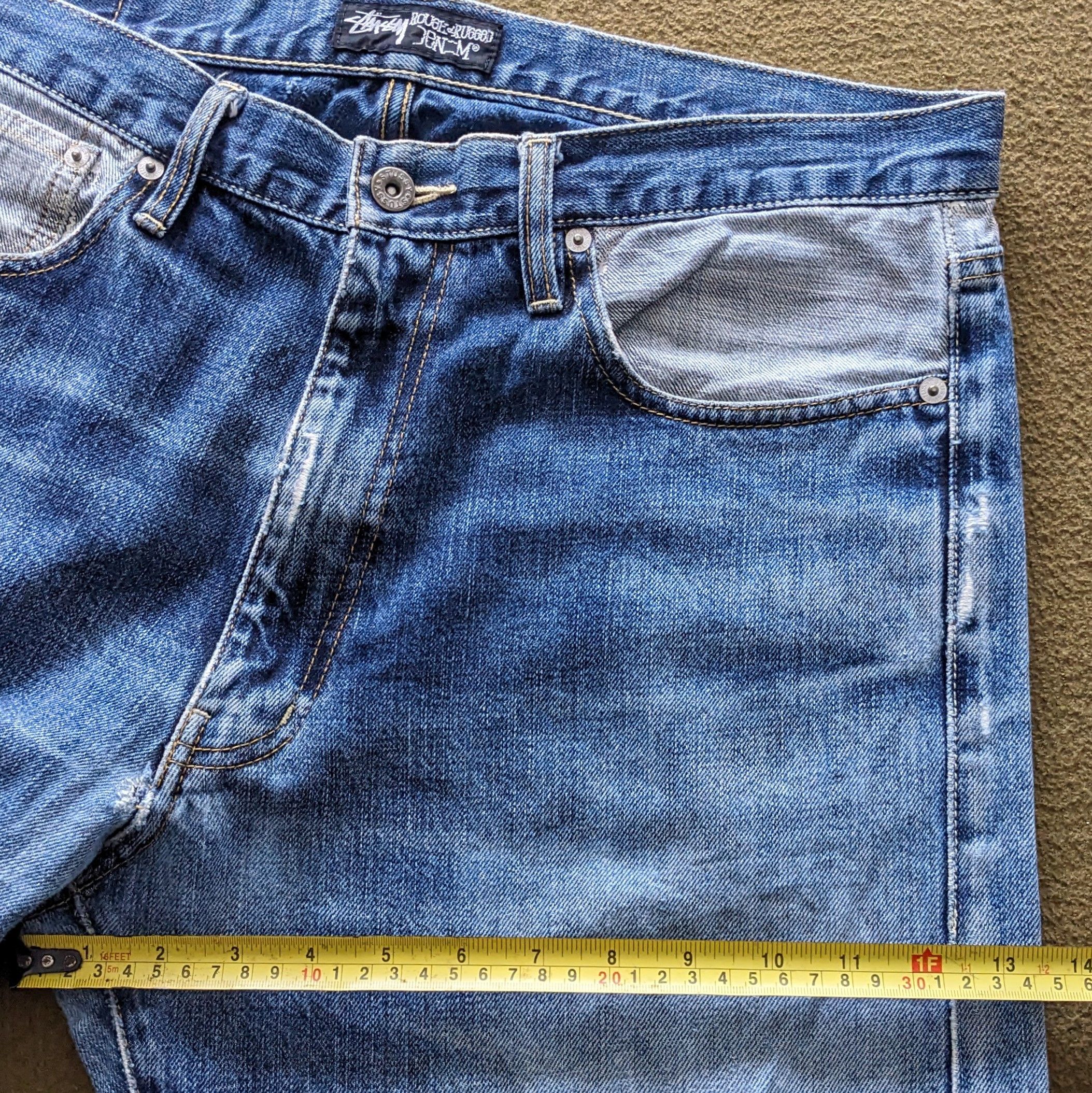 Stussy × Vintage Vintage STUSSY Streetwear Skateboard Style Jeans Size US 35 - 8 Thumbnail