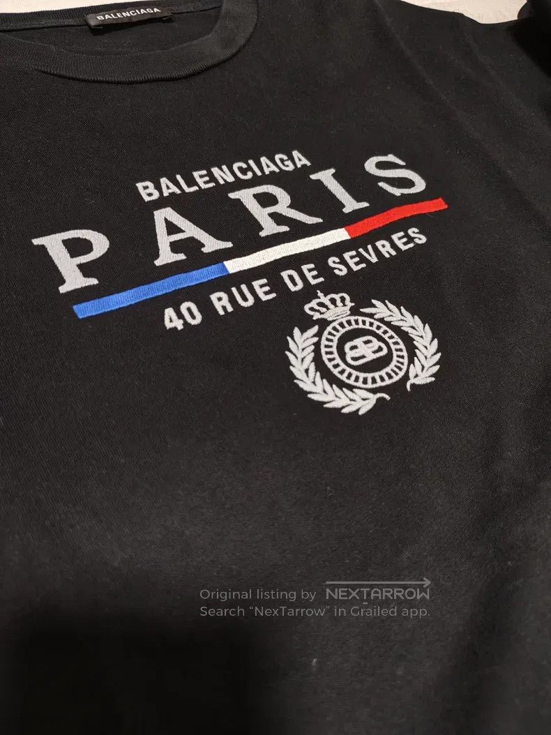 Balenciaga Balenciaga Black Short Sleeve T-Shirt Size US M / EU 48-50 / 2 - 2 Thumbnail