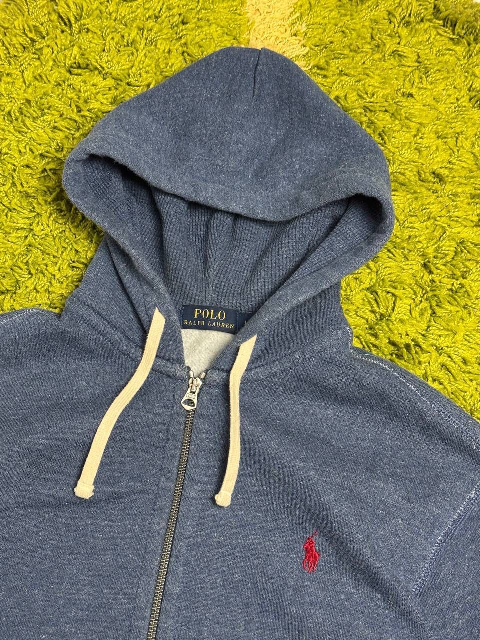 Polo Ralph Lauren × Vintage Vintage Polo Ralph Lauren Zip Up Hoodie Navy Size L Hype Y2K Size US L / EU 52-54 / 3 - 2 Thumbnail
