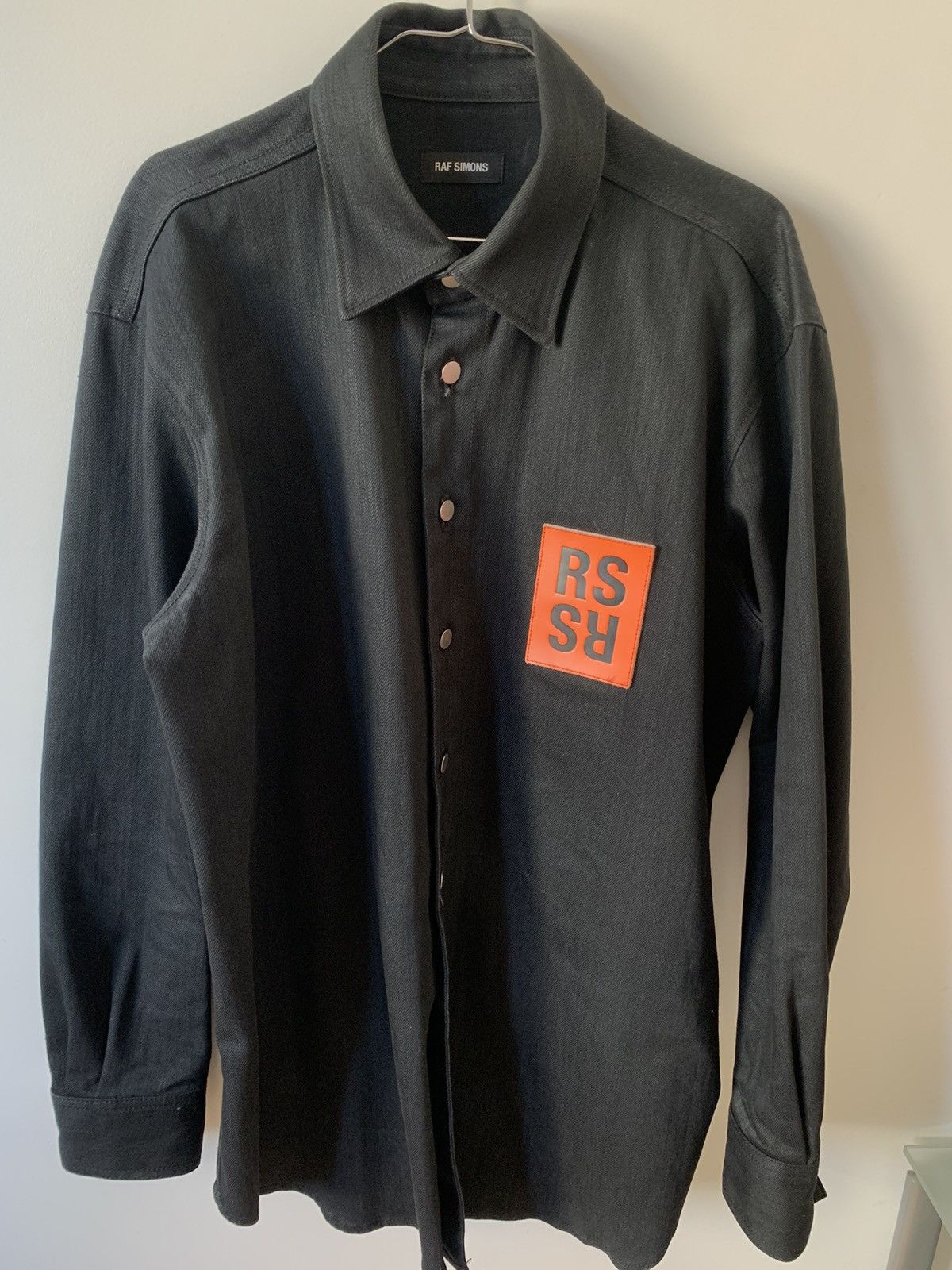 Raf Simons Raf Simons denim black/orange shirt patch Aw 18/19 Size US S / EU 44-46 / 1 - 2 Thumbnail