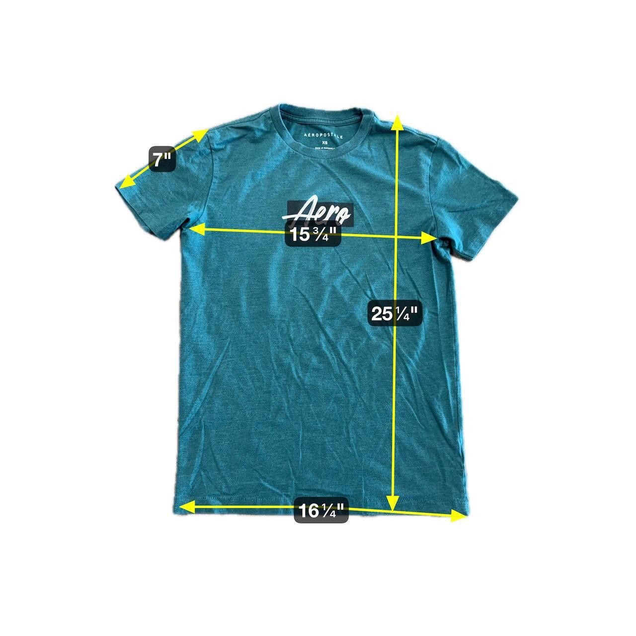 Aeropostale VTG 90s Single Stitch Aéropostale Teal Aero Tee Adult XS Size US XS / EU 42 / 0 - 7 Thumbnail