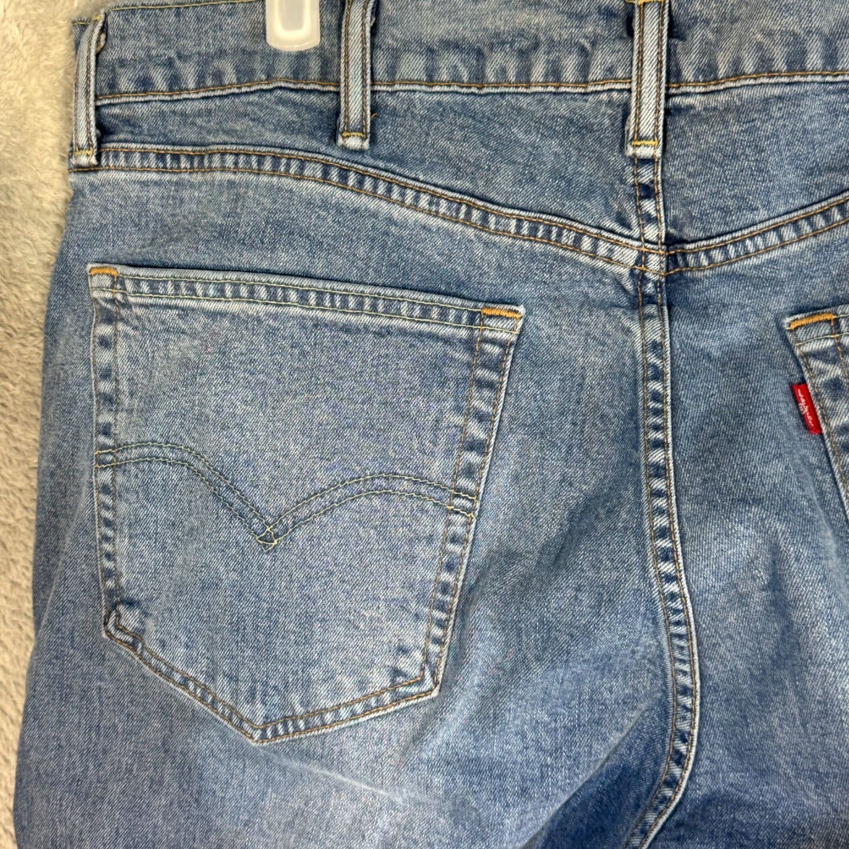 Levi's Levi’s 505 Jeans Men’s 38x34 Blue Denim Stretch Mid-Rise Straight Leg Vintage No Size US 38 / EU 54 - 6 Thumbnail