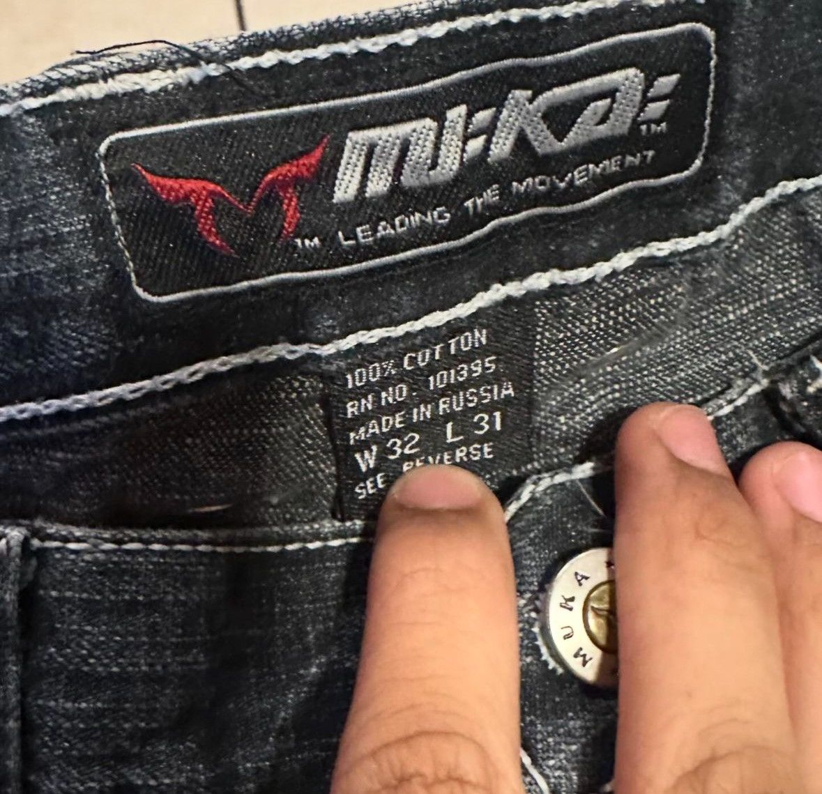 Vintage mjk jeans Size US 32 / EU 48 - 4 Thumbnail