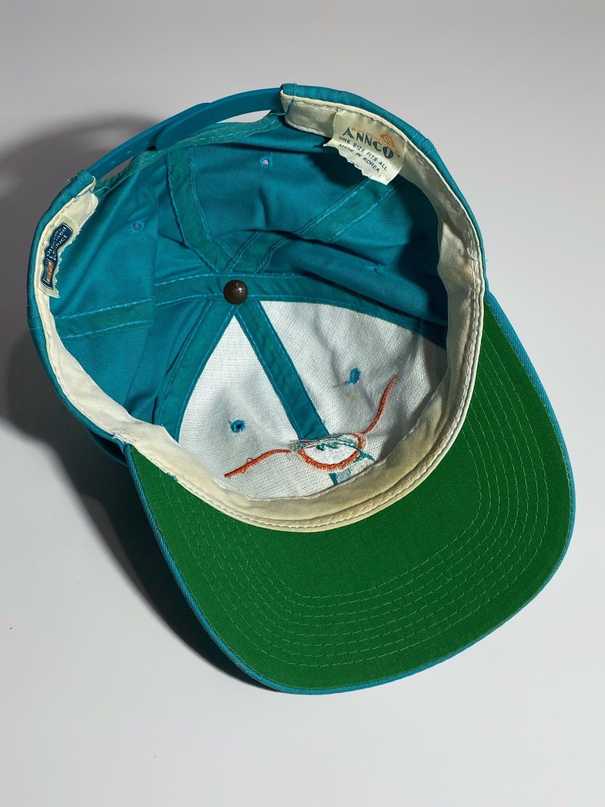 NFL Rare 80s Miami Dolphins Logo Annco Sharktooth Snapback Hat Size ONE SIZE - 10 Thumbnail