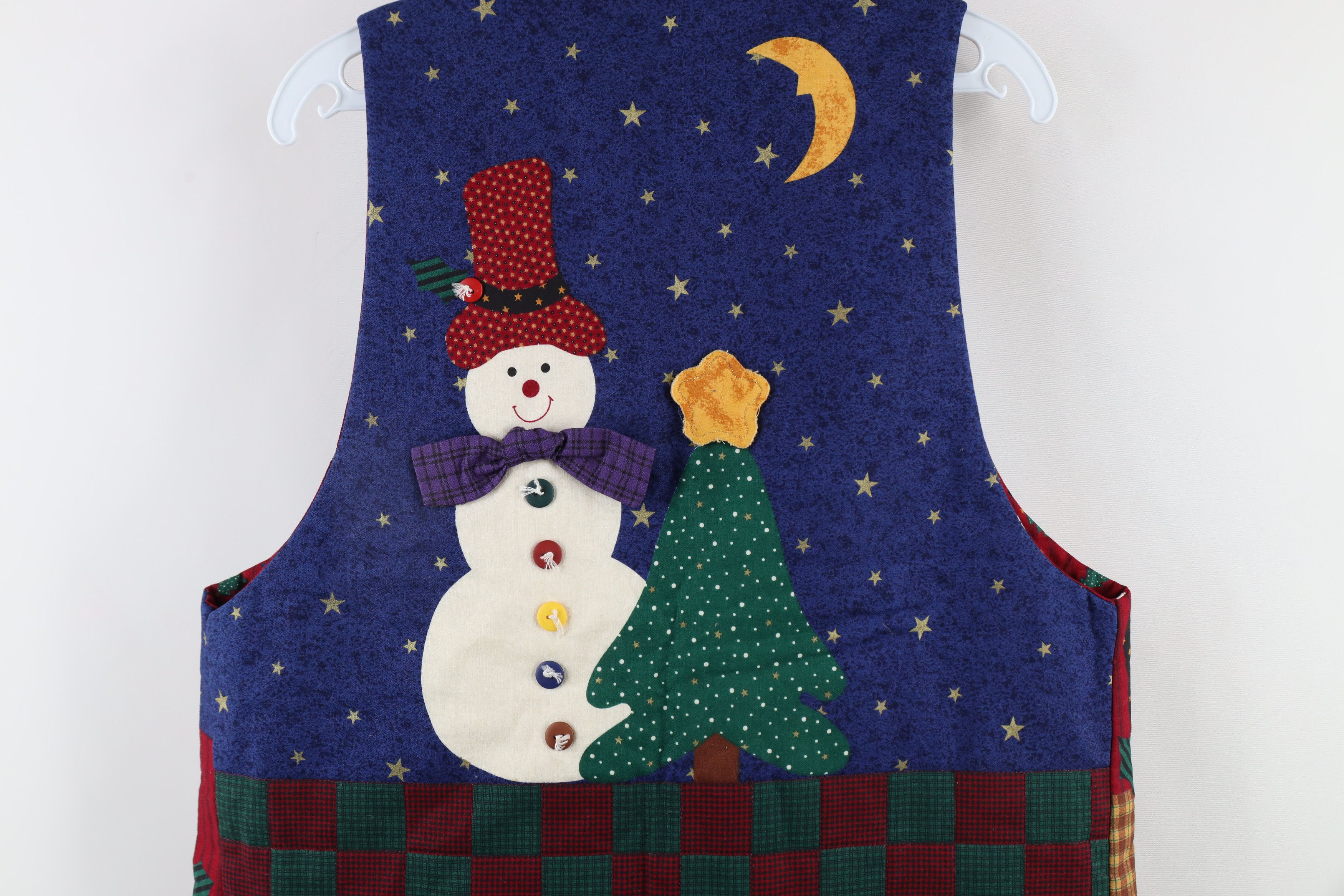 Vintage Vintage 90s Streetwear Reversible Christmas Vest Jacket Size M / US 6-8 / IT 42-44 - 9 Thumbnail