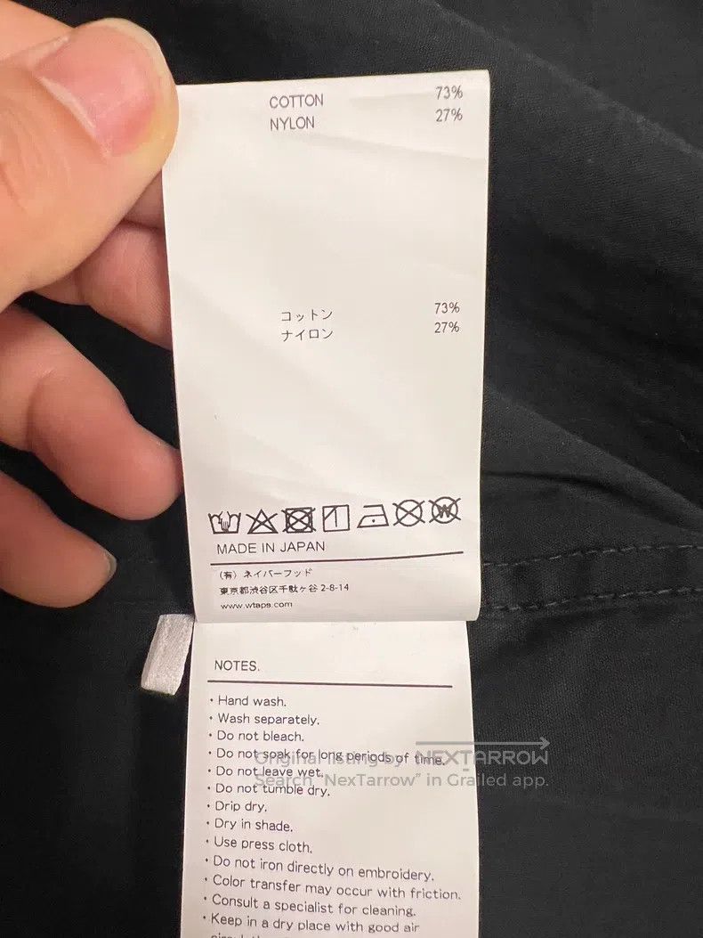 Wtaps Wtaps Long-sleeved work shirt with collarless bones Size US L / EU 52-54 / 3 - 6 Thumbnail