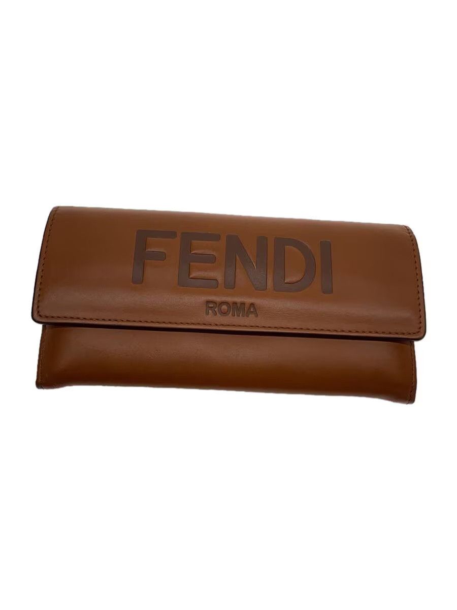 Fendi Fendi Leather Long Wallet Brown Size ONE SIZE - 1 Thumbnail
