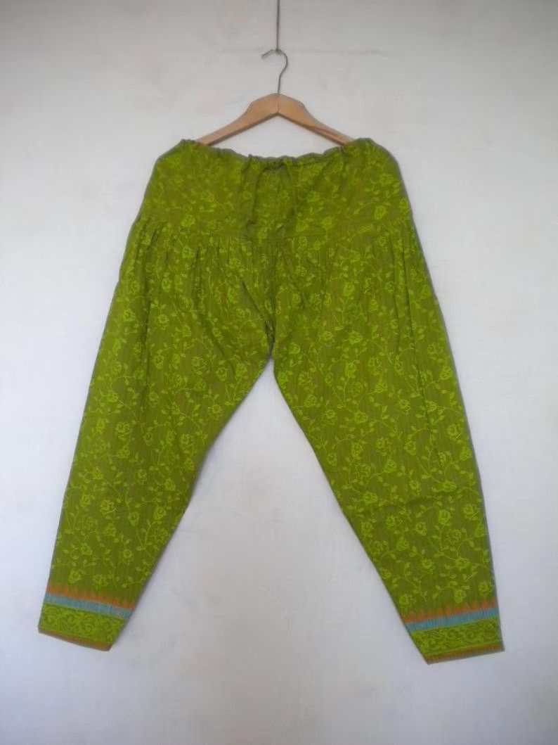 Other harem drop crotch women`s oriental thai pant, S M size Size 27" / US 4 / IT 40 - 1 Thumbnail