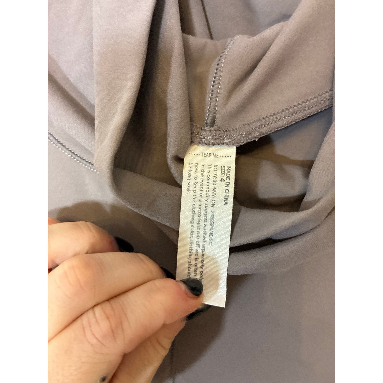 Other Taupe Gray Athletic Top Women’s 4 Gorpcore Activewear Size S / US 4 / IT 40 - 3 Thumbnail