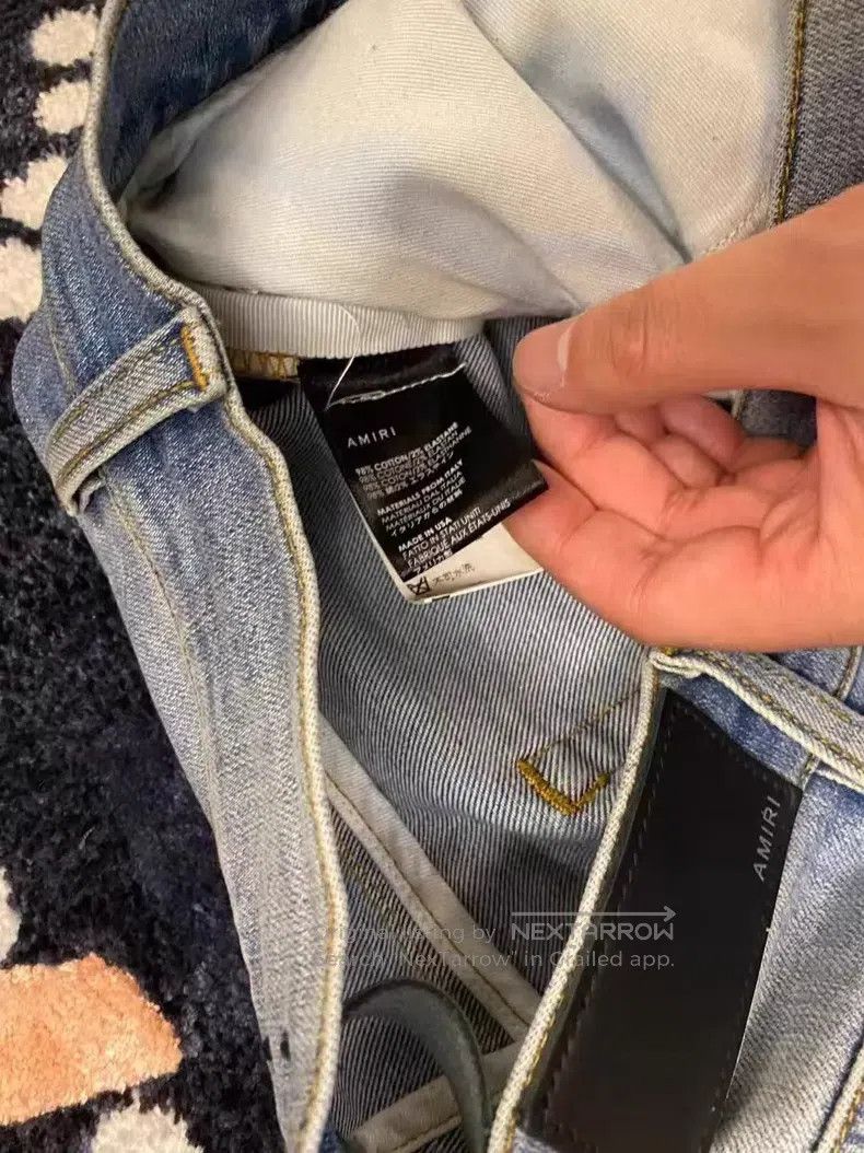 Amiri Amiri Classic cashew flower patchwork denim jeans size 30 Size US 30 / EU 46 - 5 Thumbnail