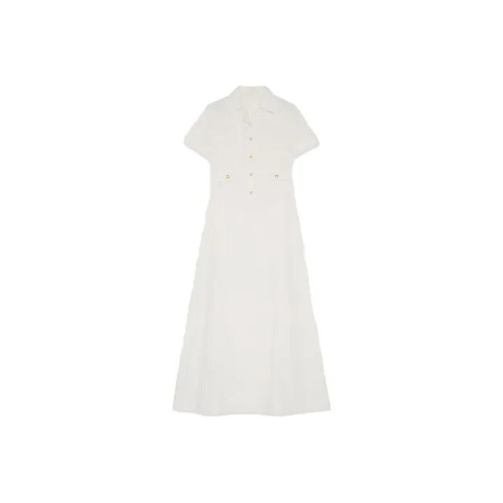 Gucci Gucci SS23 Button-Up Long White Dress-2507 Size M / US 6-8 / IT 42-44 - 7 Thumbnail