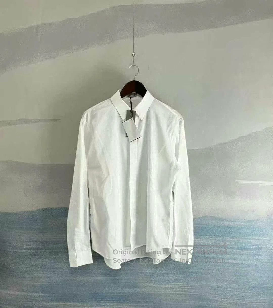 Dior Dior White Printed Long Sleeve Shirt. Size US L / EU 52-54 / 3 - 1 Thumbnail