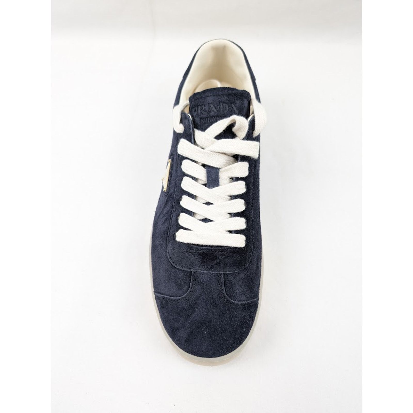 Prada o1rshd1 Low top Suede Sneakers in Bleu 11 Prada Size US 12 / EU 45 - 6 Thumbnail